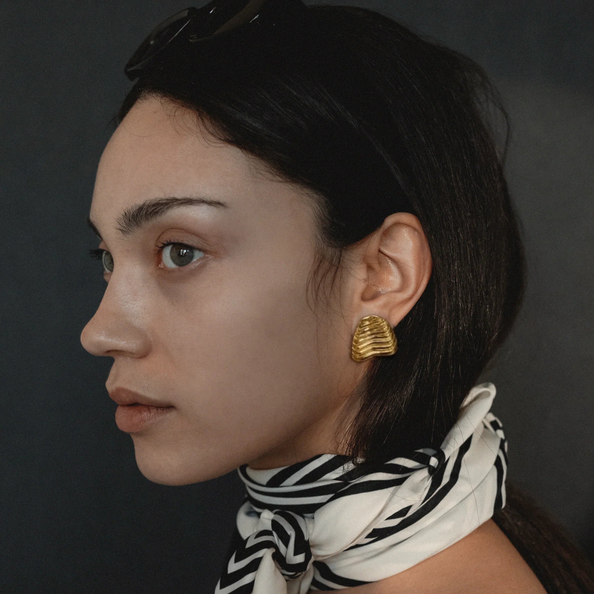 Fluted Shell Earrings