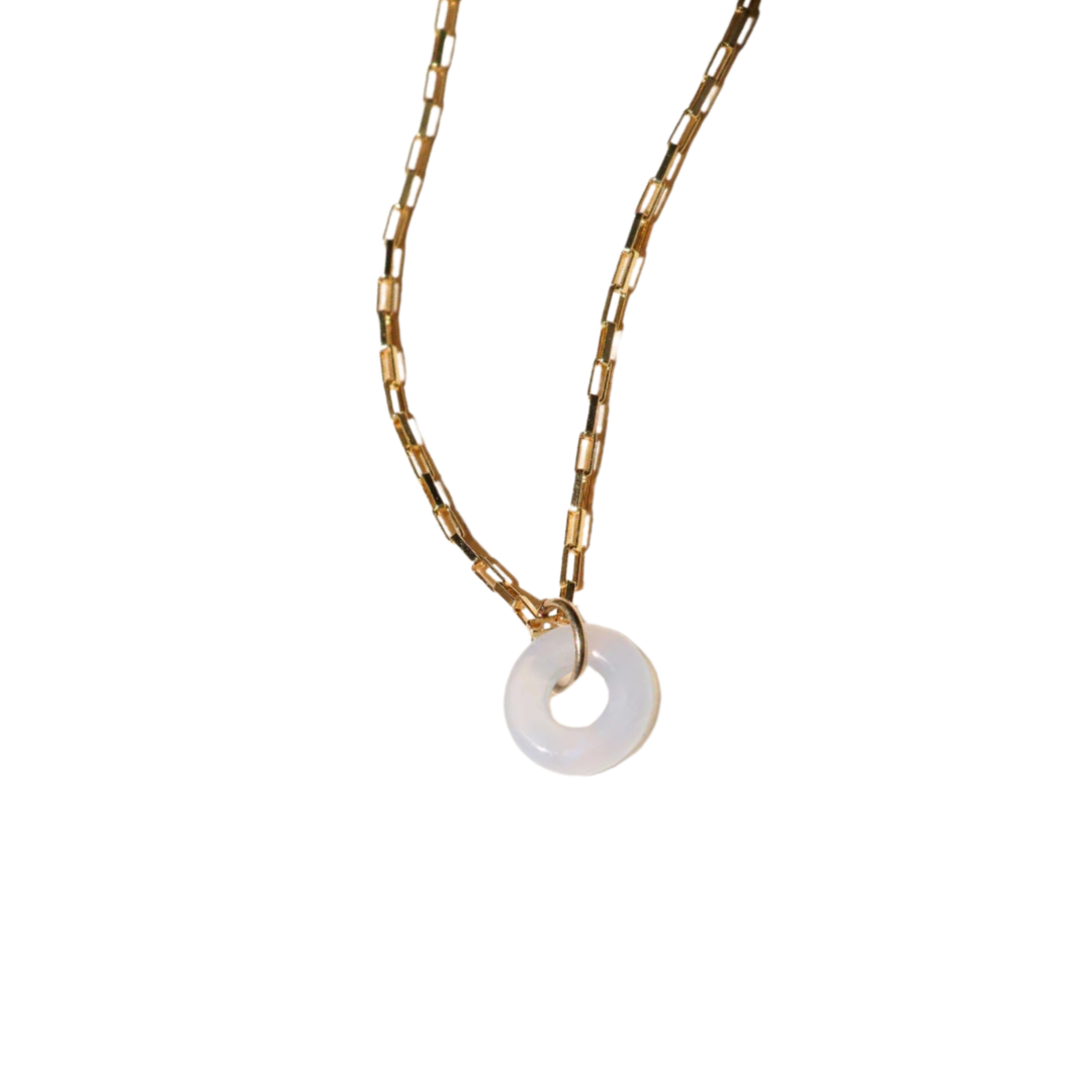 Full Circle Pendant - Chalcedony