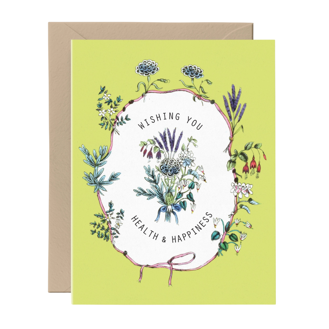 Wishing You Health & Happiness Card