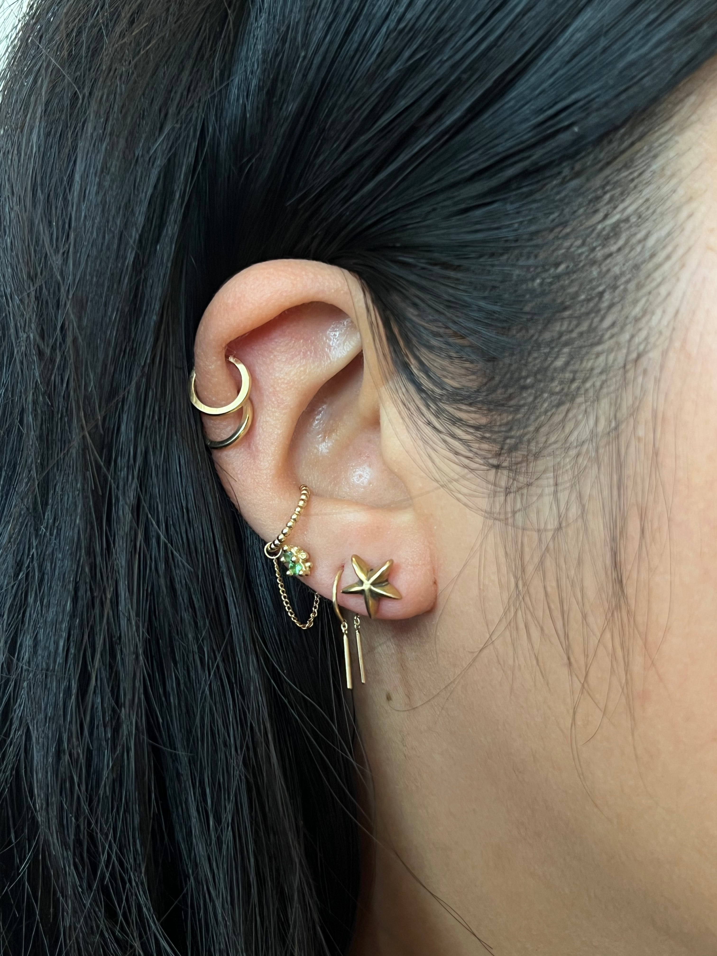 Zara Studs - Brass