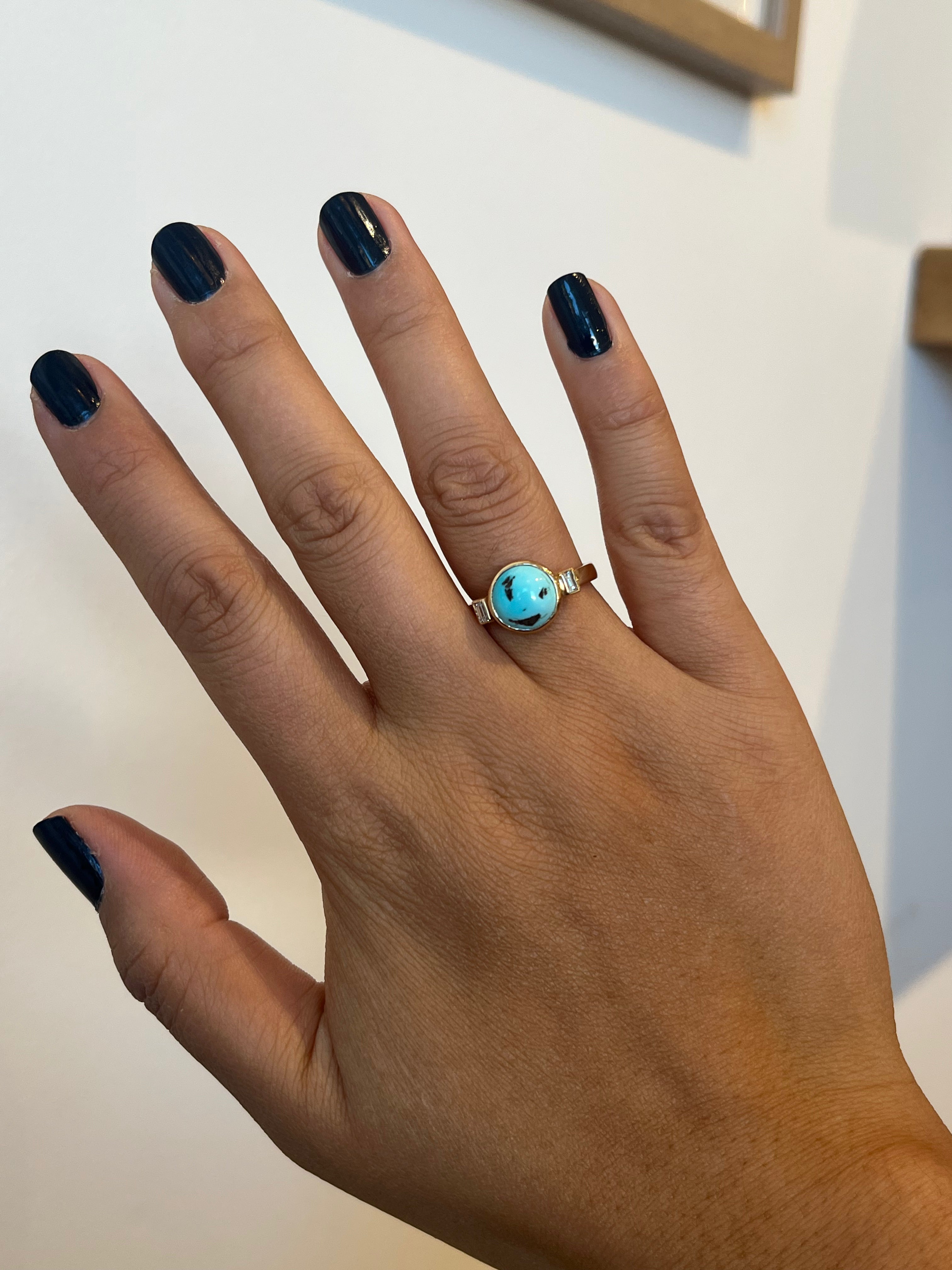 Maria Turquoise and Diamond Ring