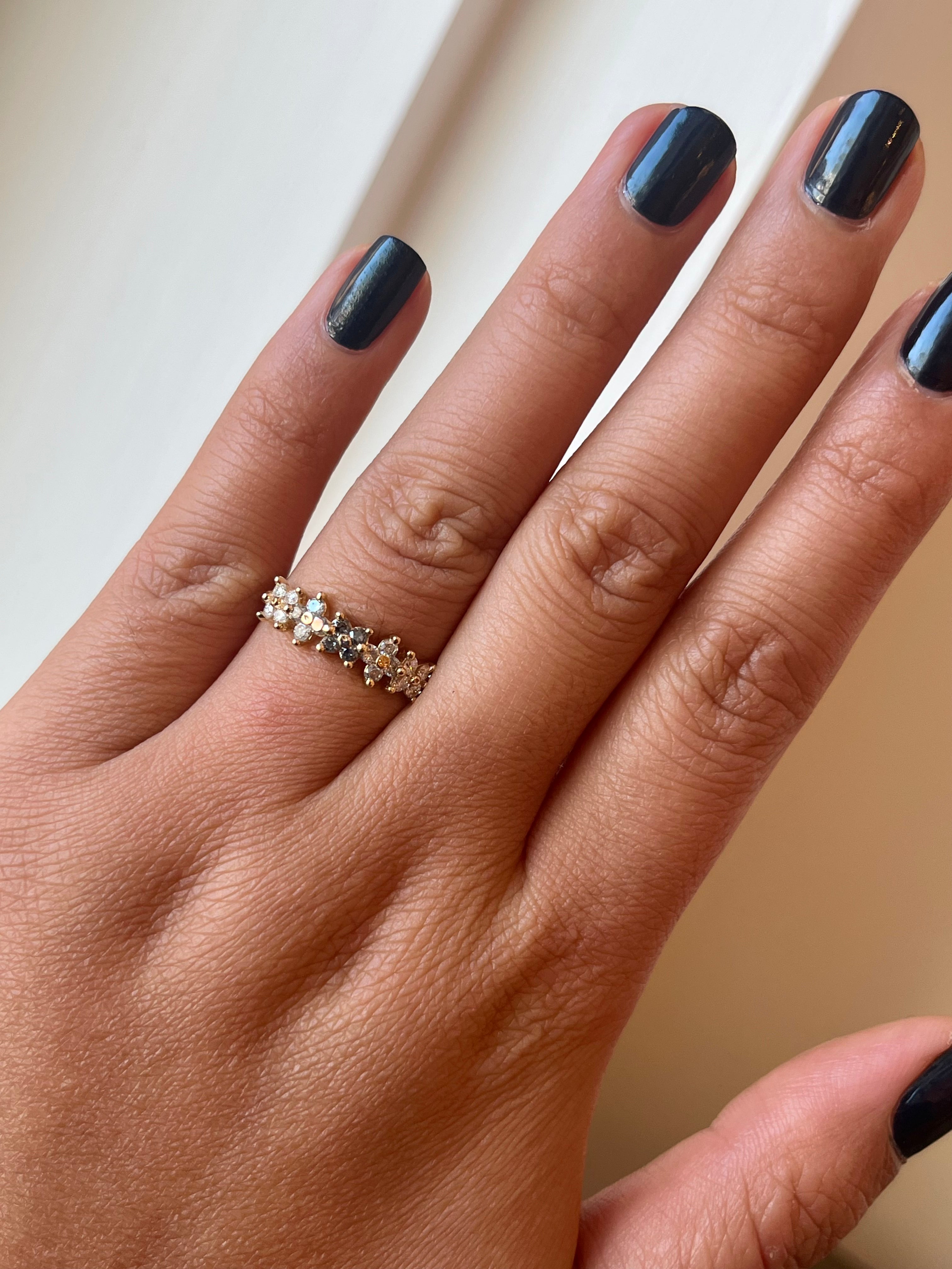 Floare Ring - Ombre Grey