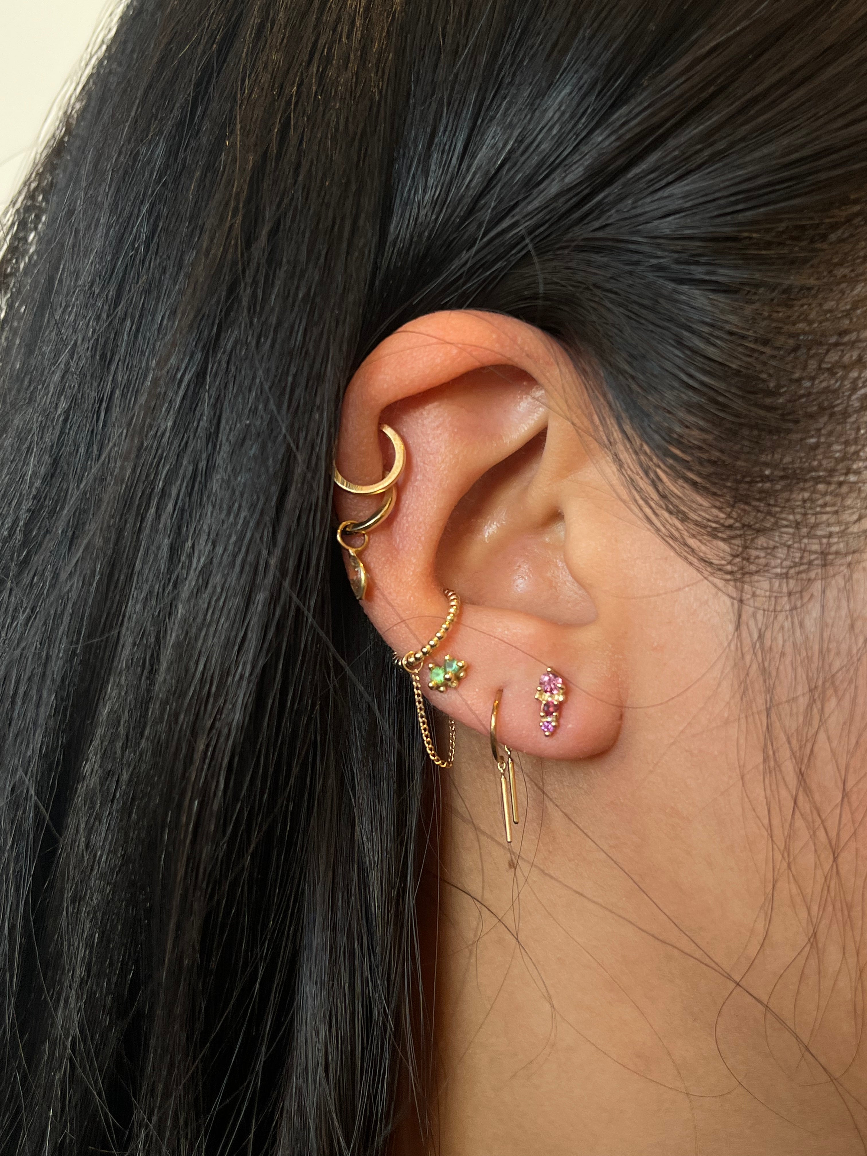 Sabba Studs - Raspberry