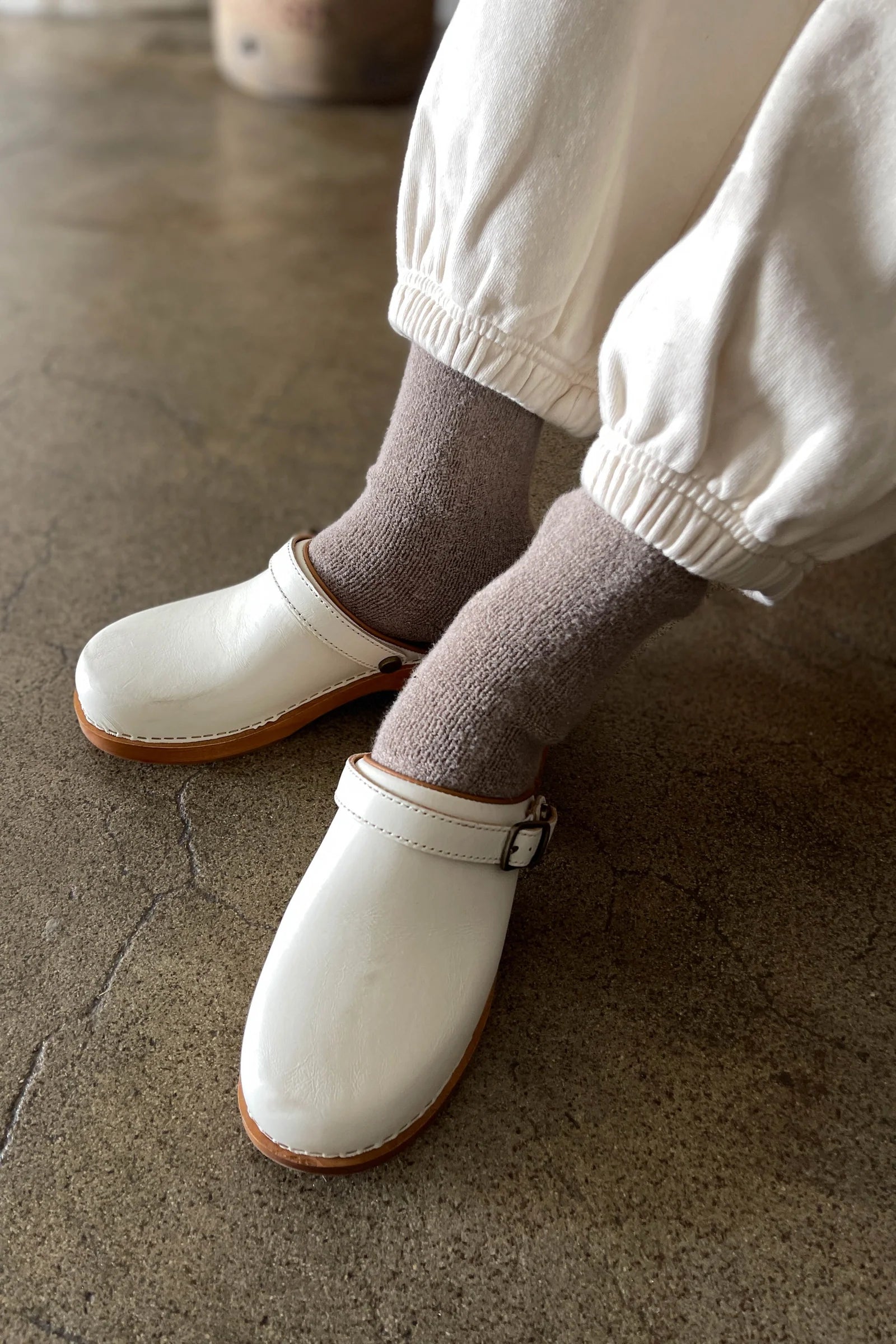 Le Bon Shoppe Cloud Socks - Frappe
