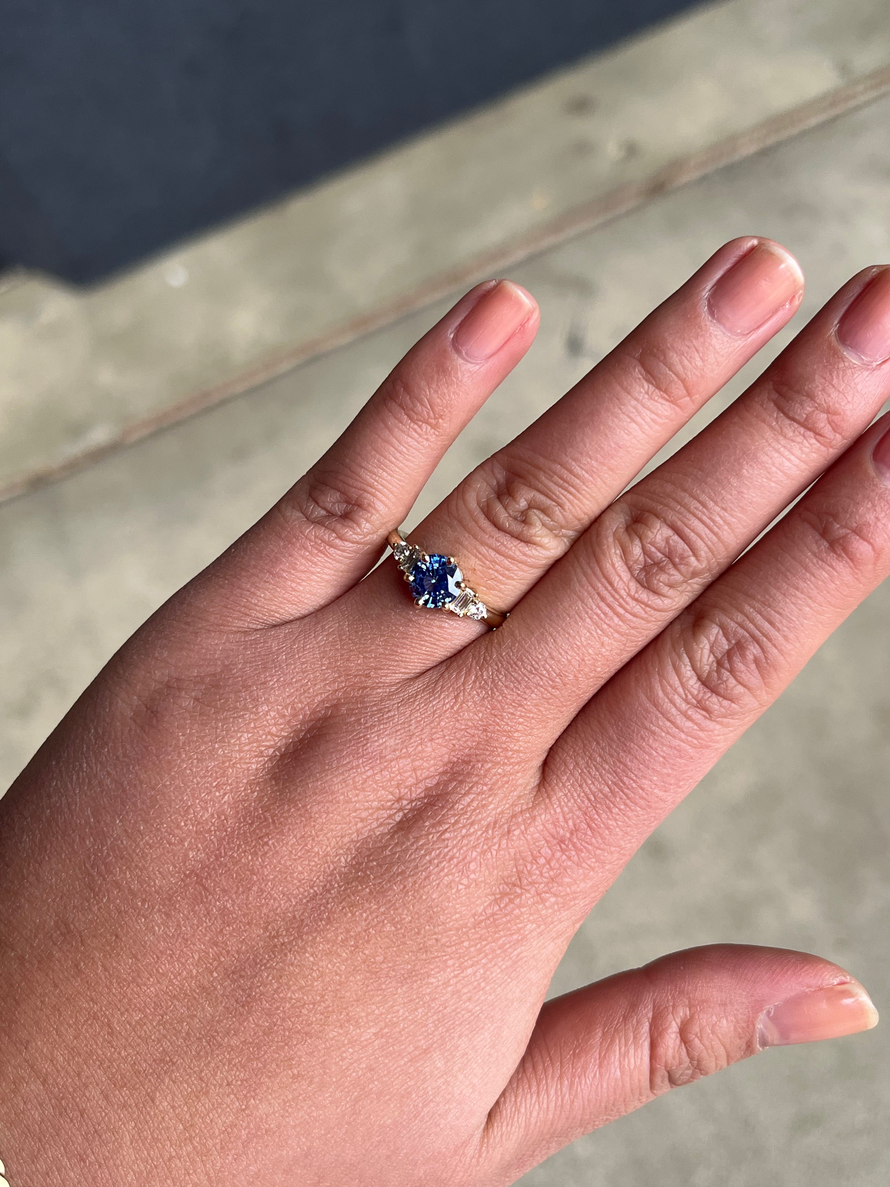 Blue Sapphire Alsea Ring