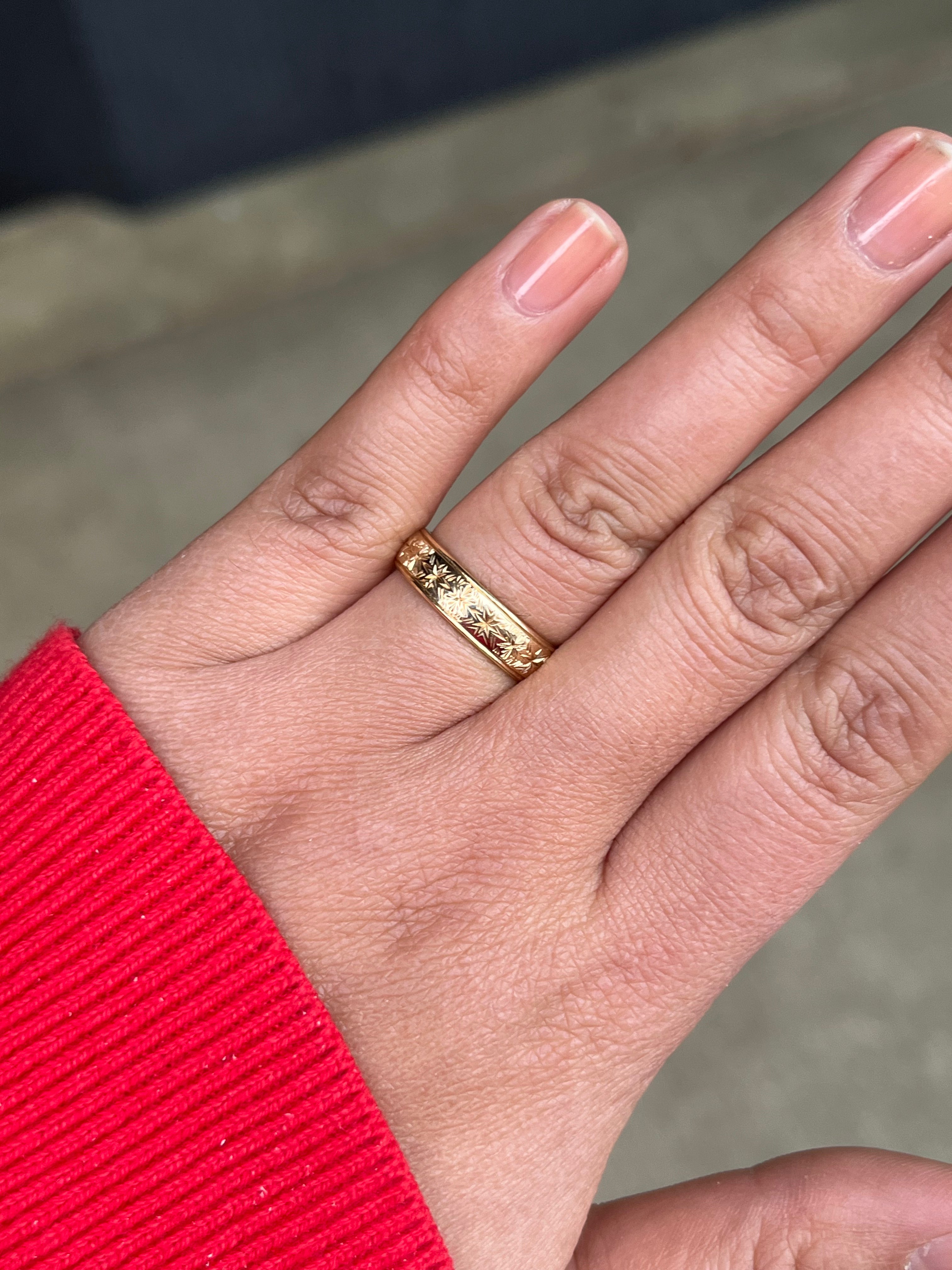 One Of A Kind Hand Engraved Wedding Band