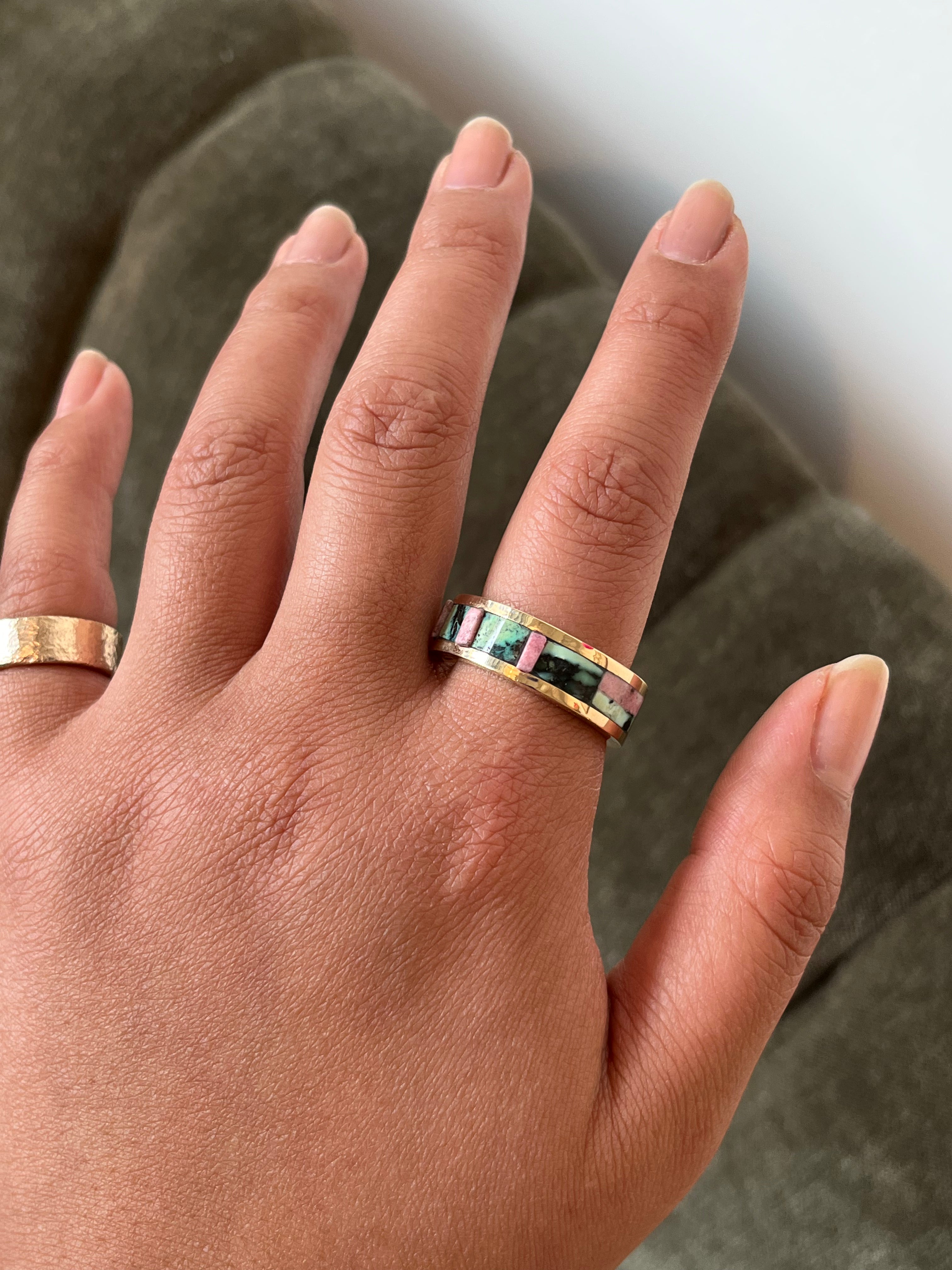 Composition No. 4 Inlay Band Ring— Young in the Mountains Trunk Show