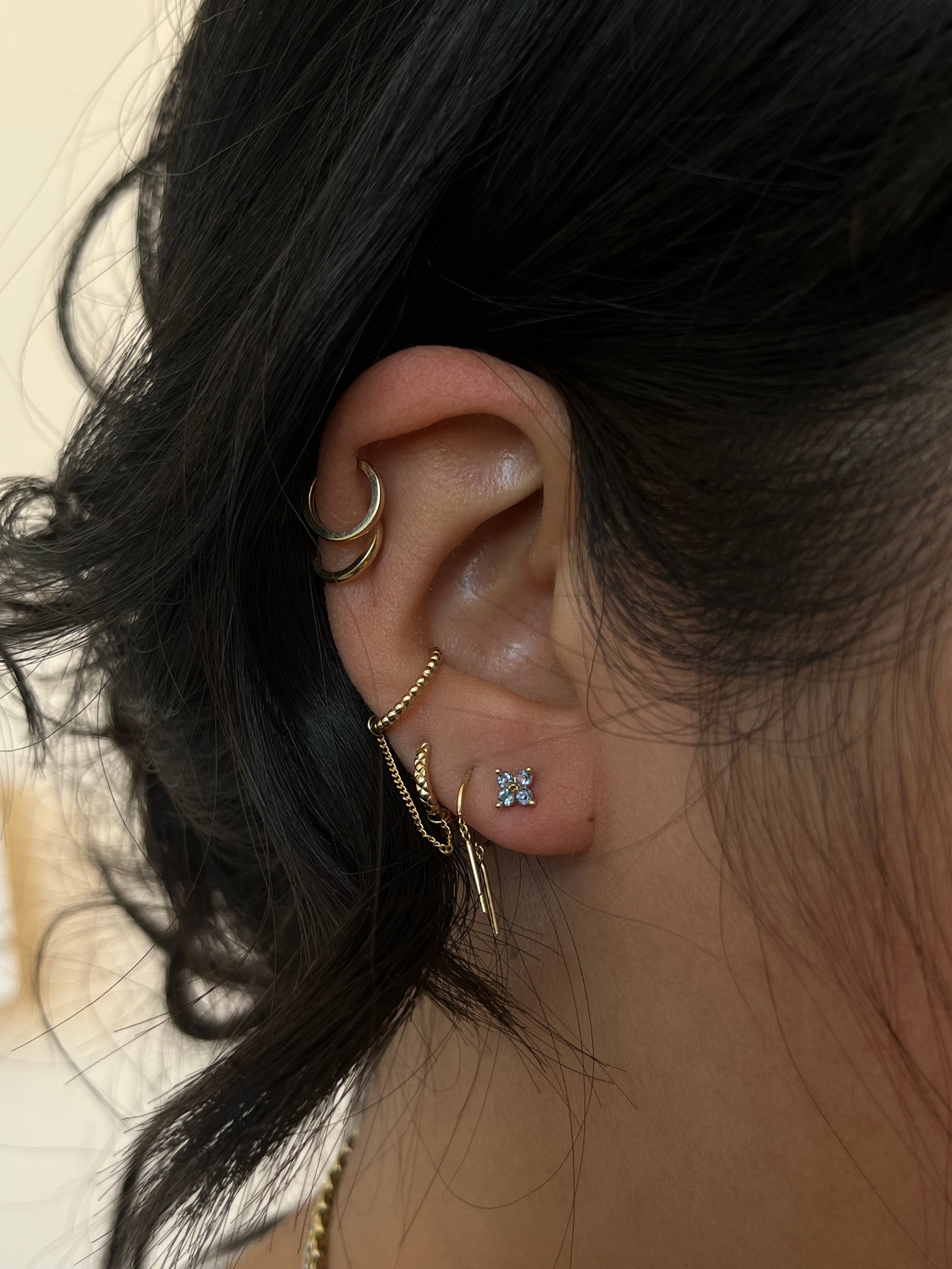 Clover Studs - Sky