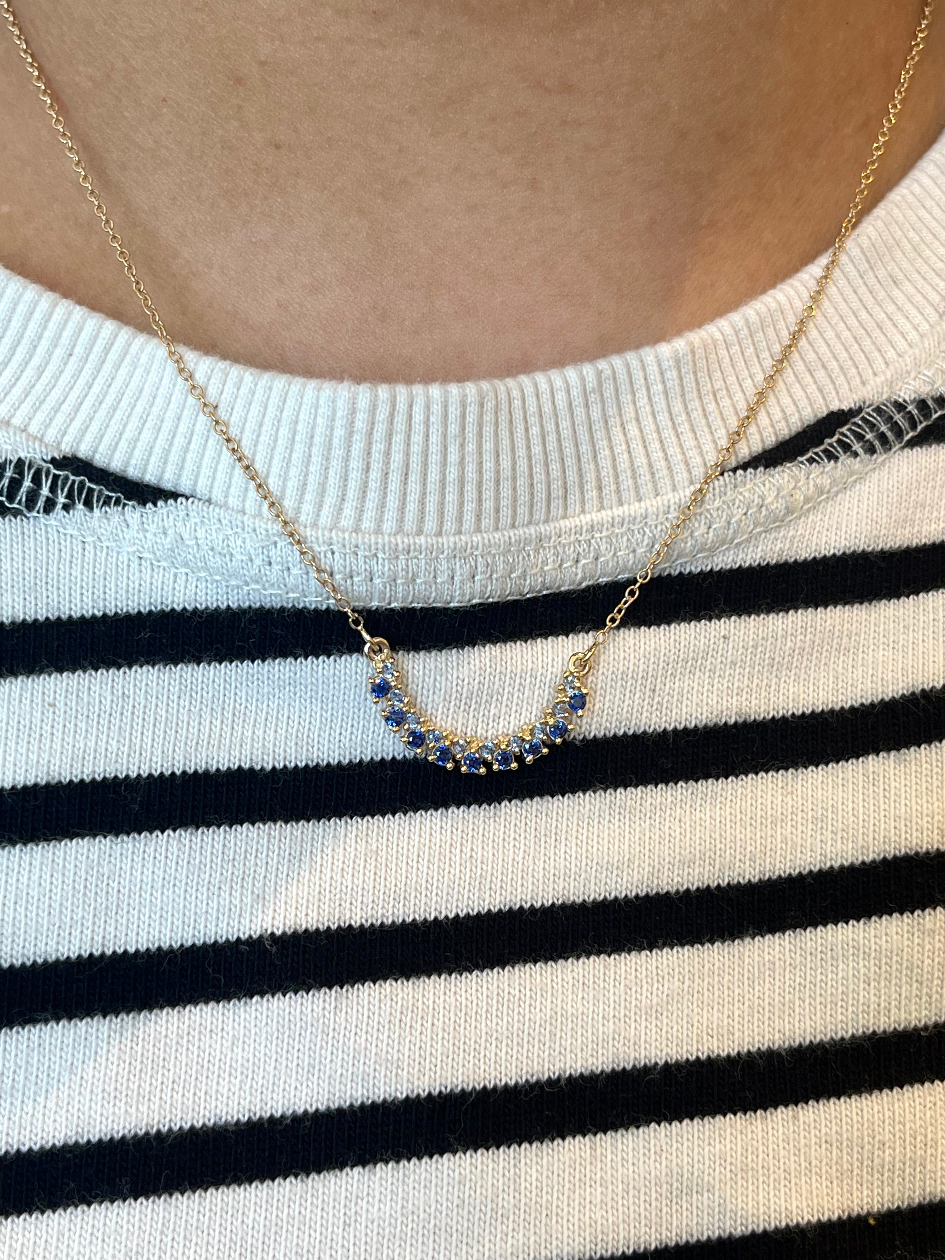 Smile Necklace - Blue