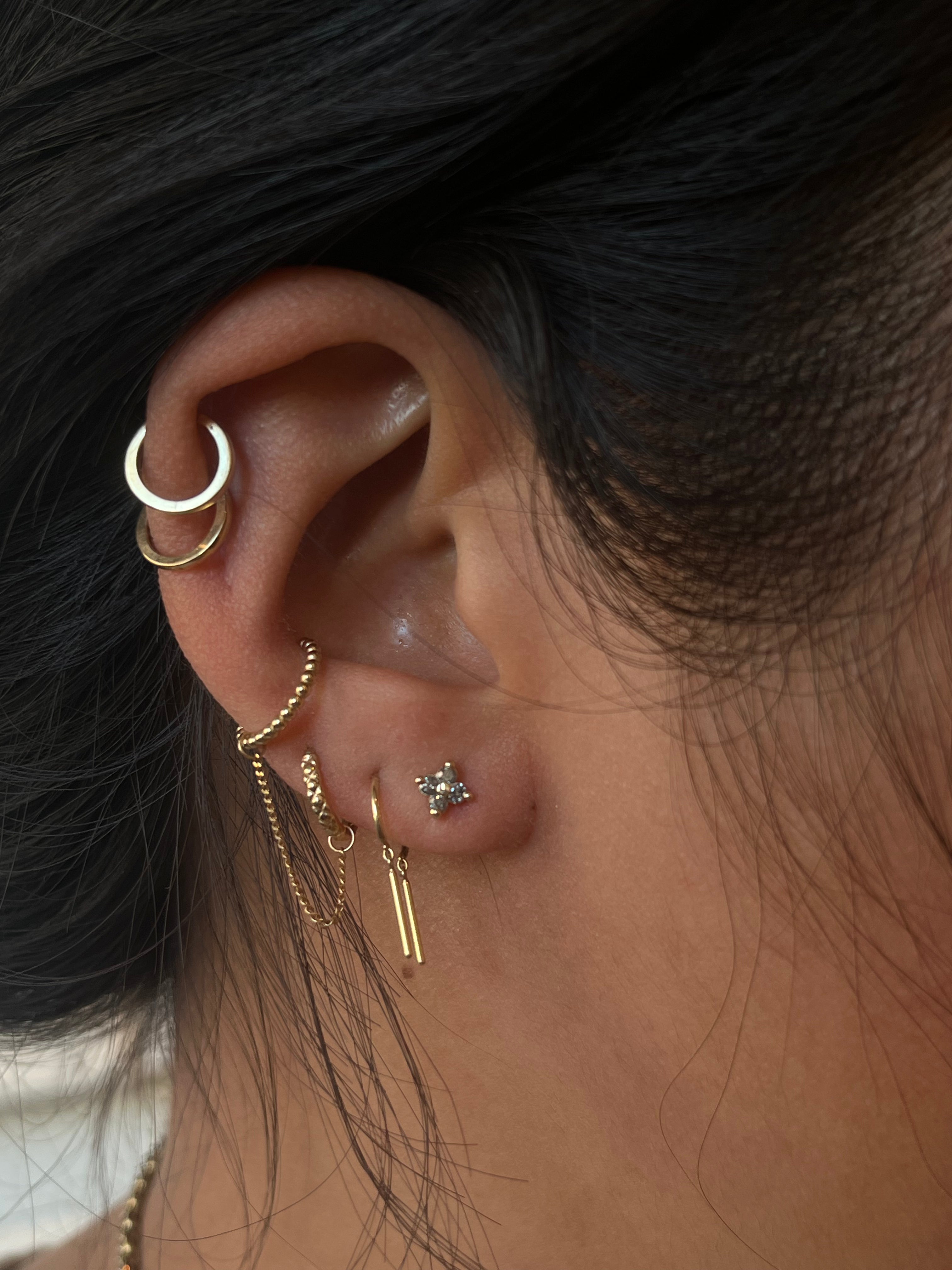 Clover Studs - Grey