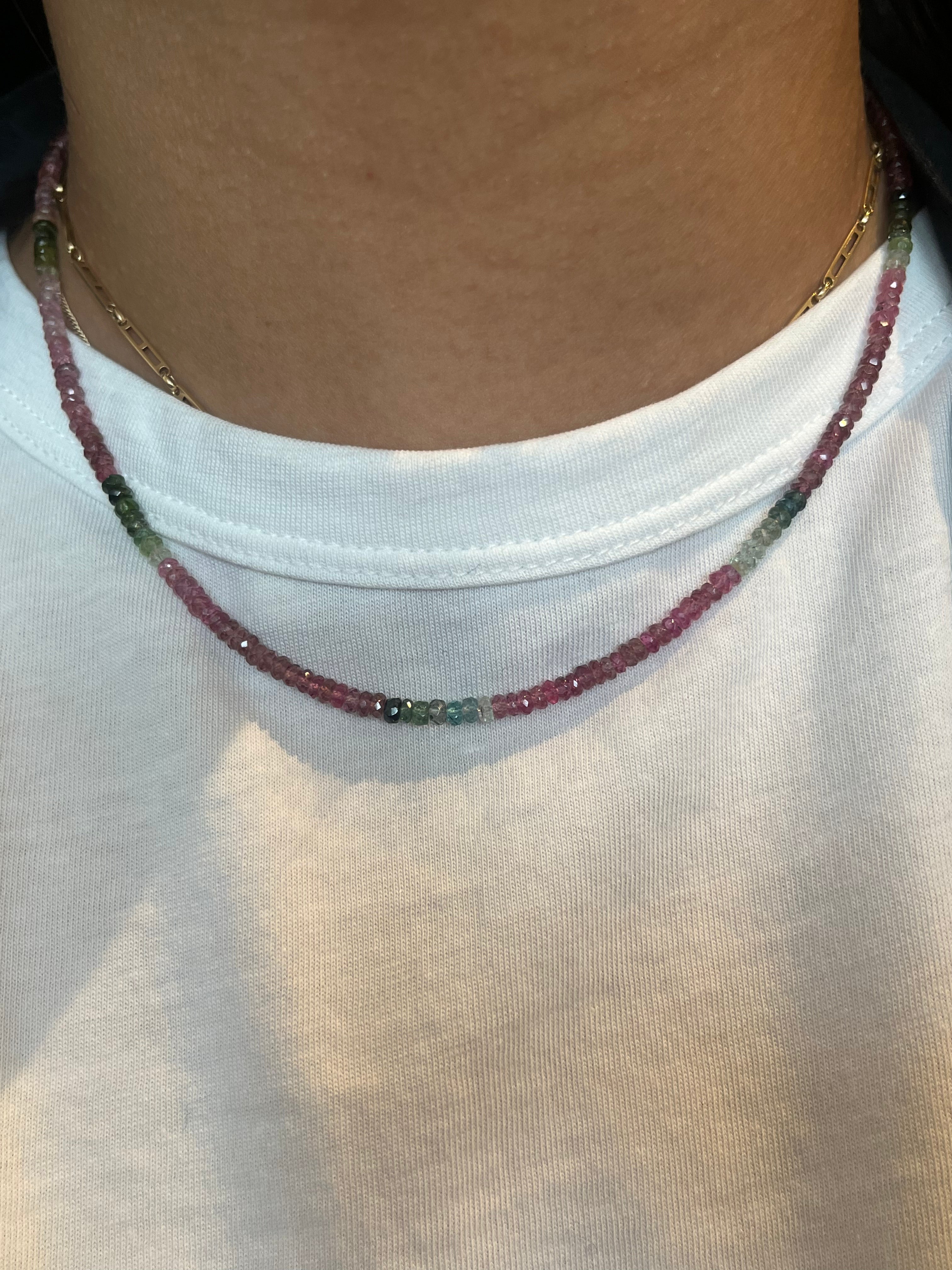 Tourmaline Beaded Necklace