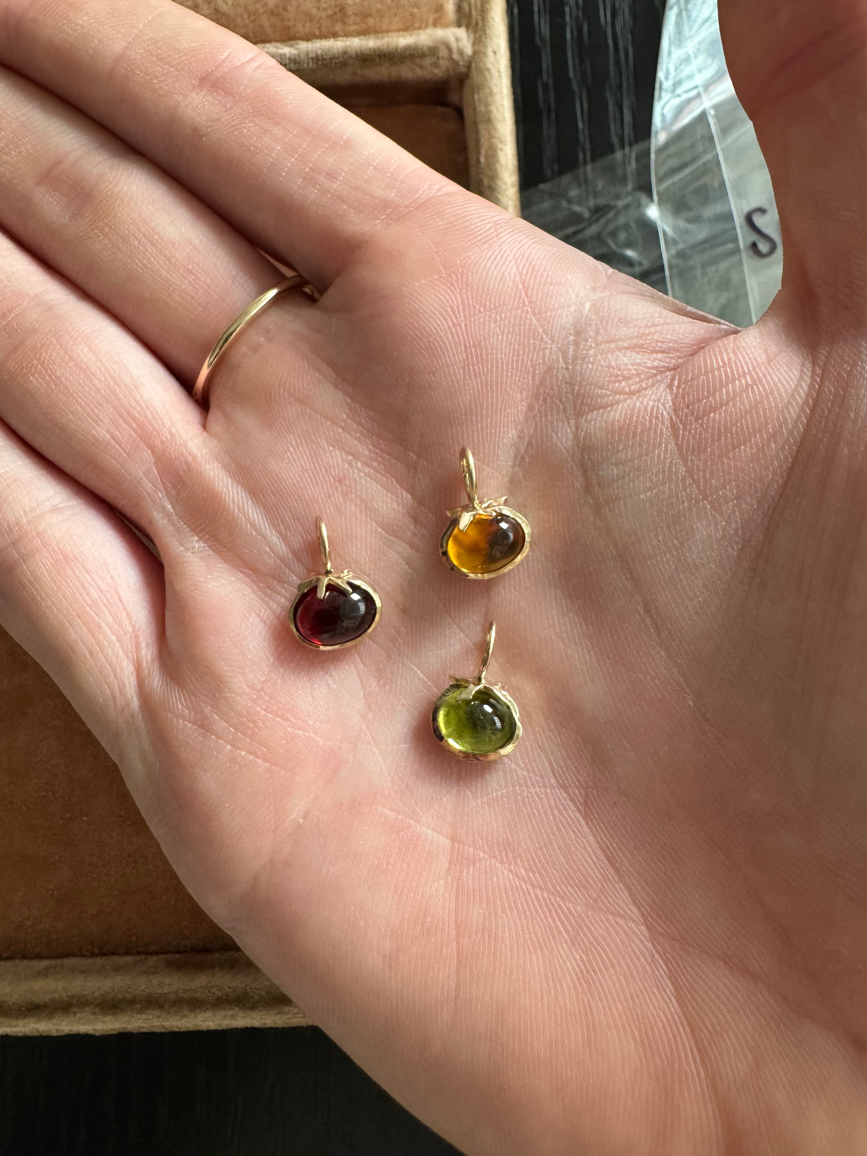 Garnet Tomato Charm
