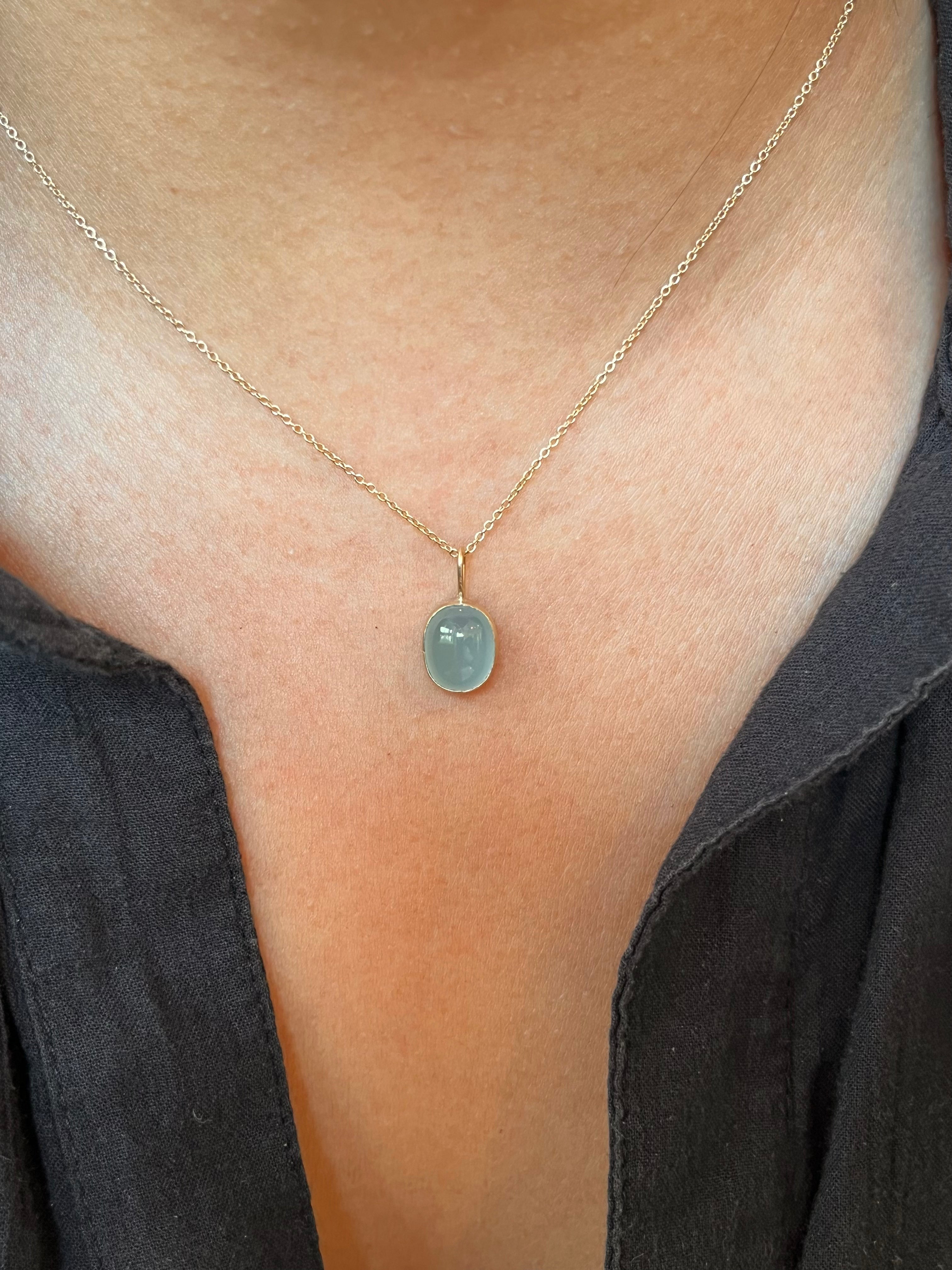 Gallery Necklace - Aquamarine
