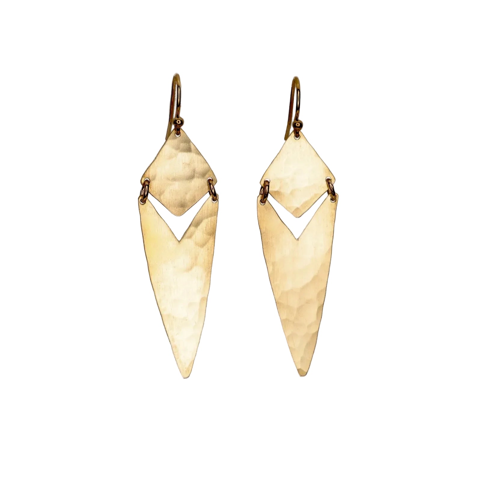 Inga Earrings - Brass