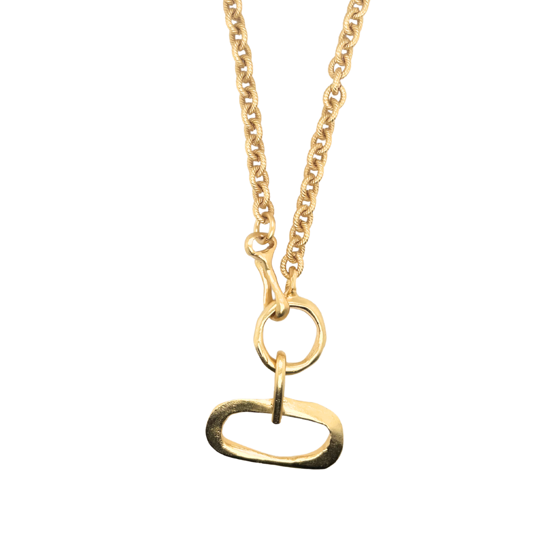 Gold to Me Small Doorknocker Necklace