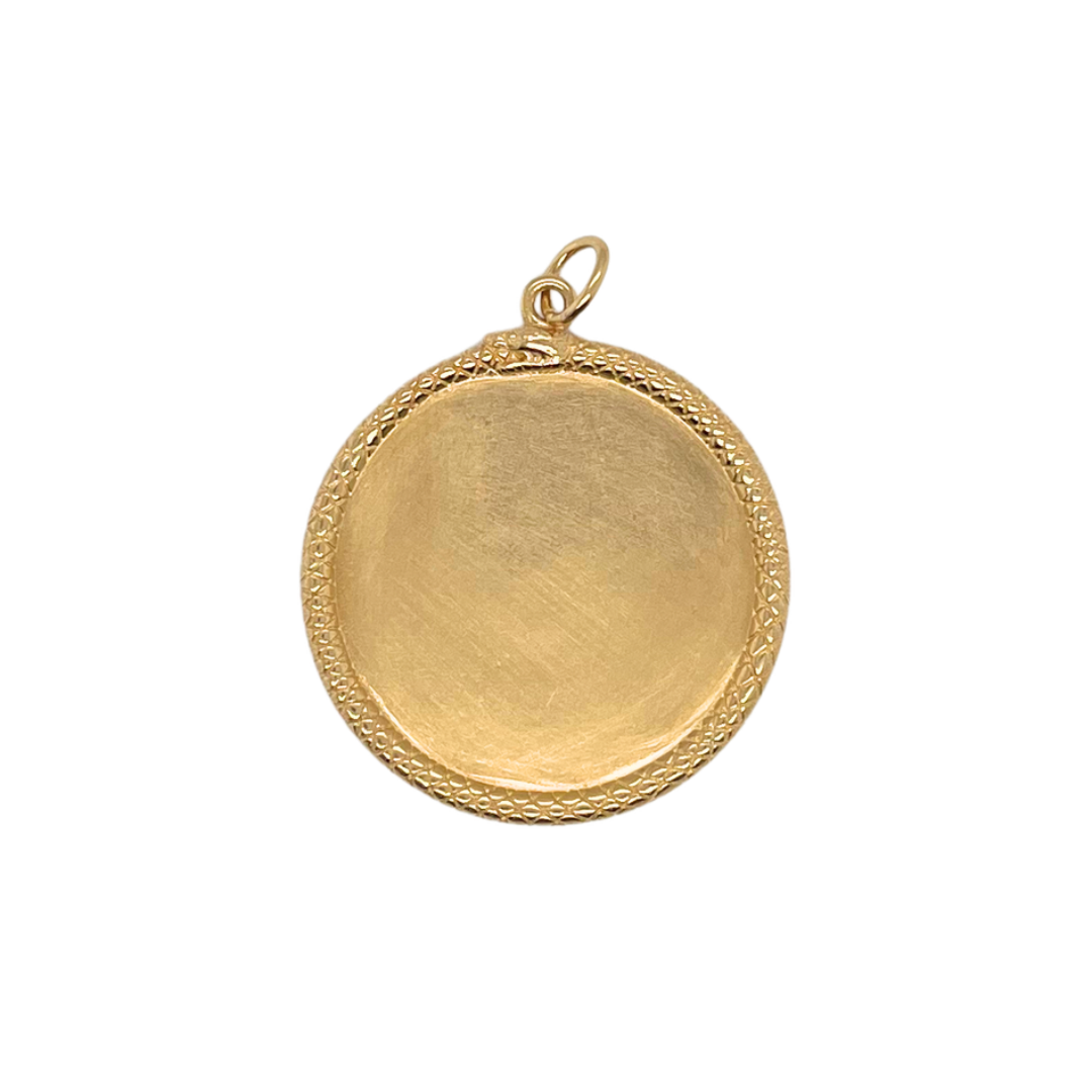 Ouroboros Medallion Charm — Tarot & Talismans