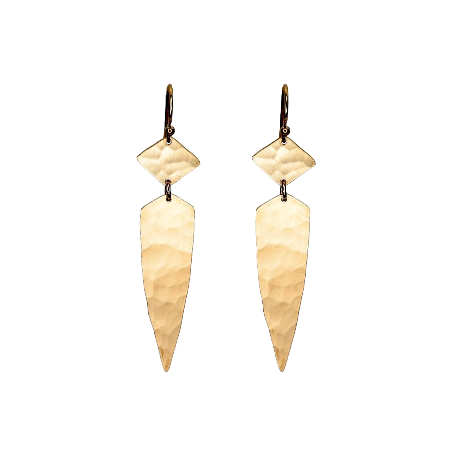Lanza Earrings - Brass