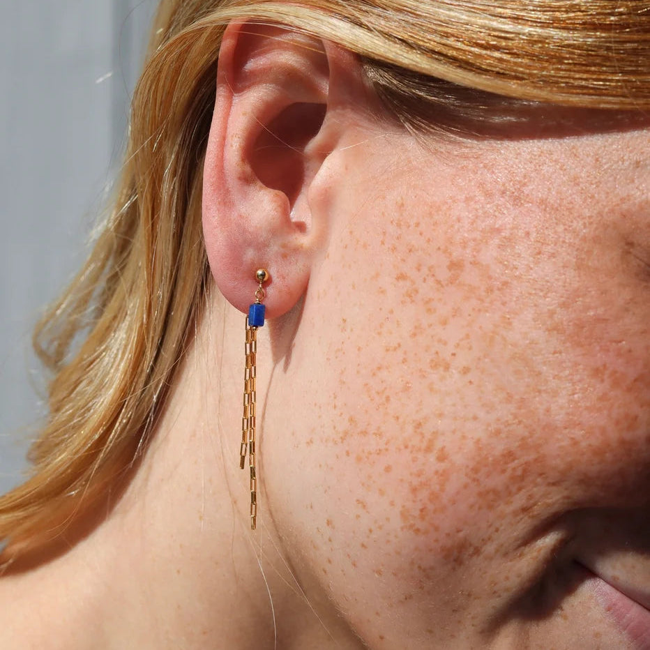 Lapis Lazuli Drops Earrings