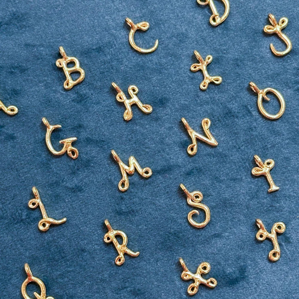 Love Letter Initial Charm