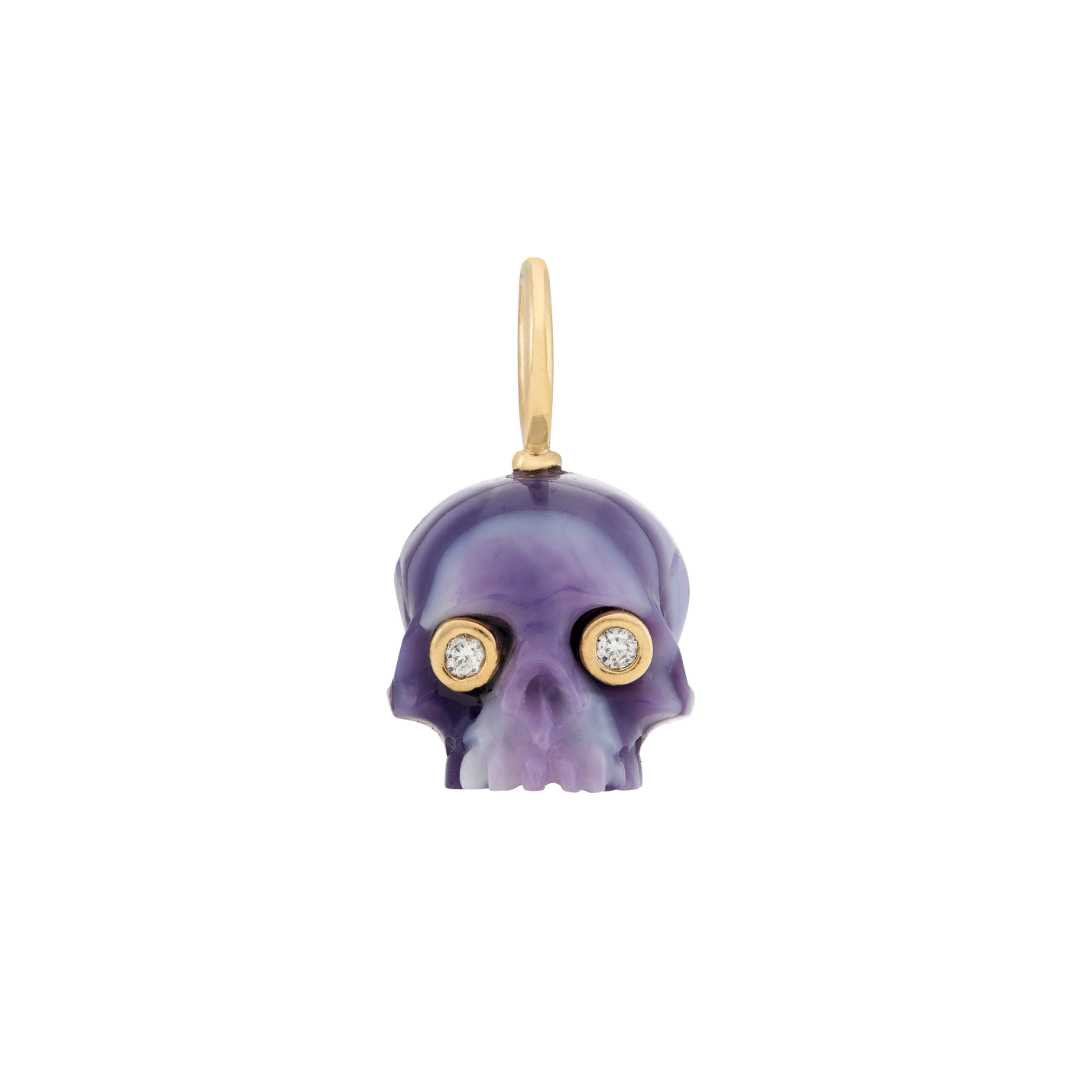 Purple Clam Shell Skull Baby — Maura Green Trunk Show