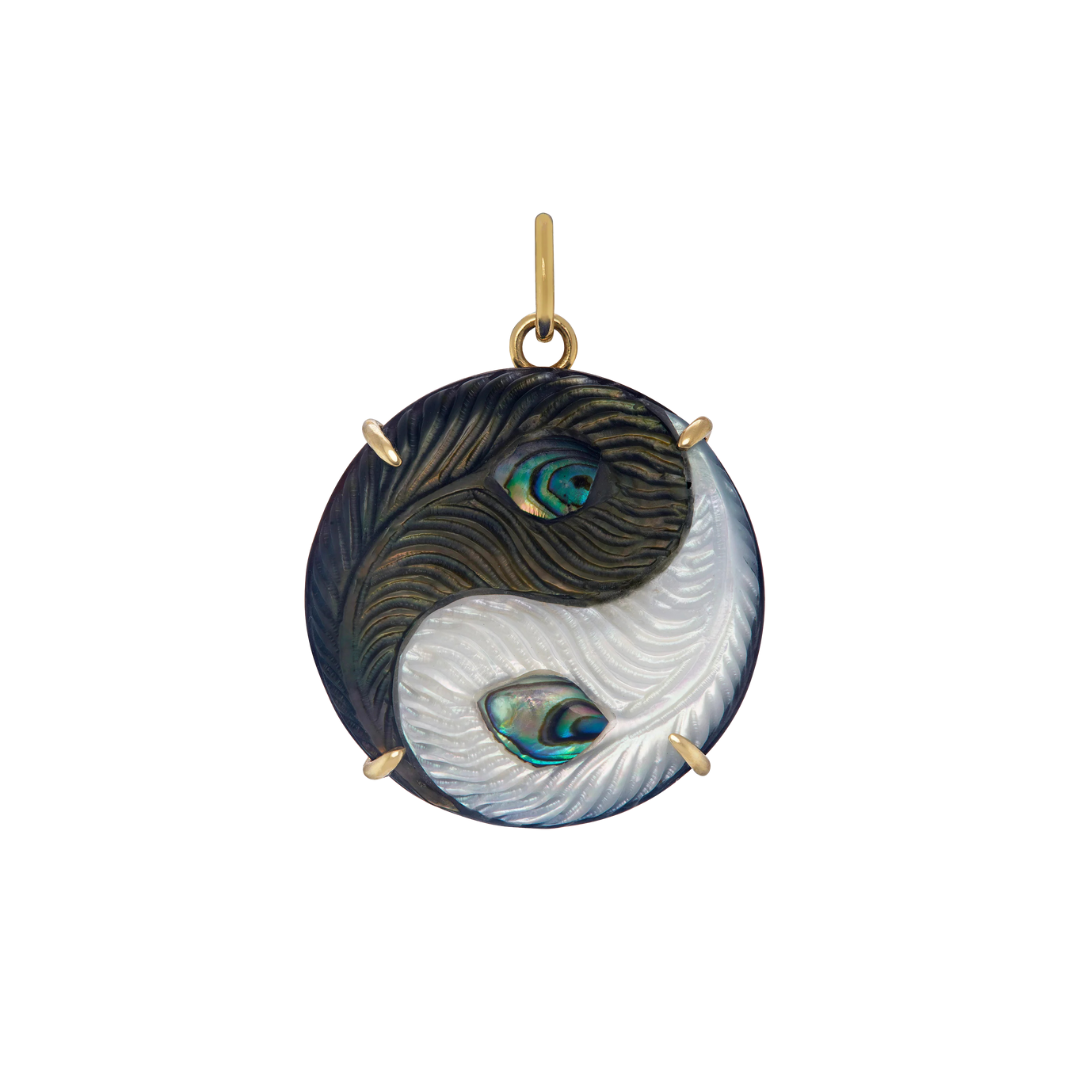 Peacock Feathers Yin Yang — Maura Green Trunk Show