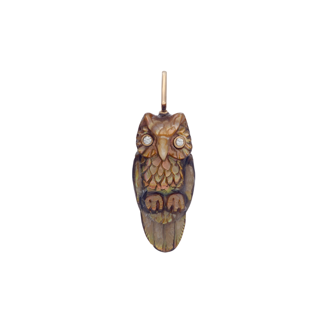 Copper Oyster Shell Owl — Maura Green Trunk Show