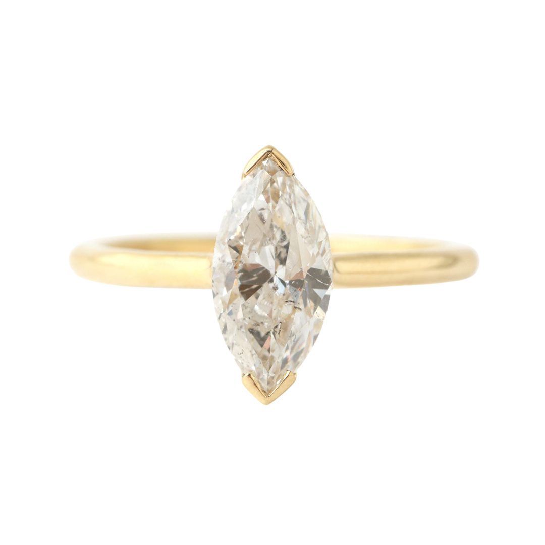 Armored Marquis Cut Diamond Ring — Commitment, Curated