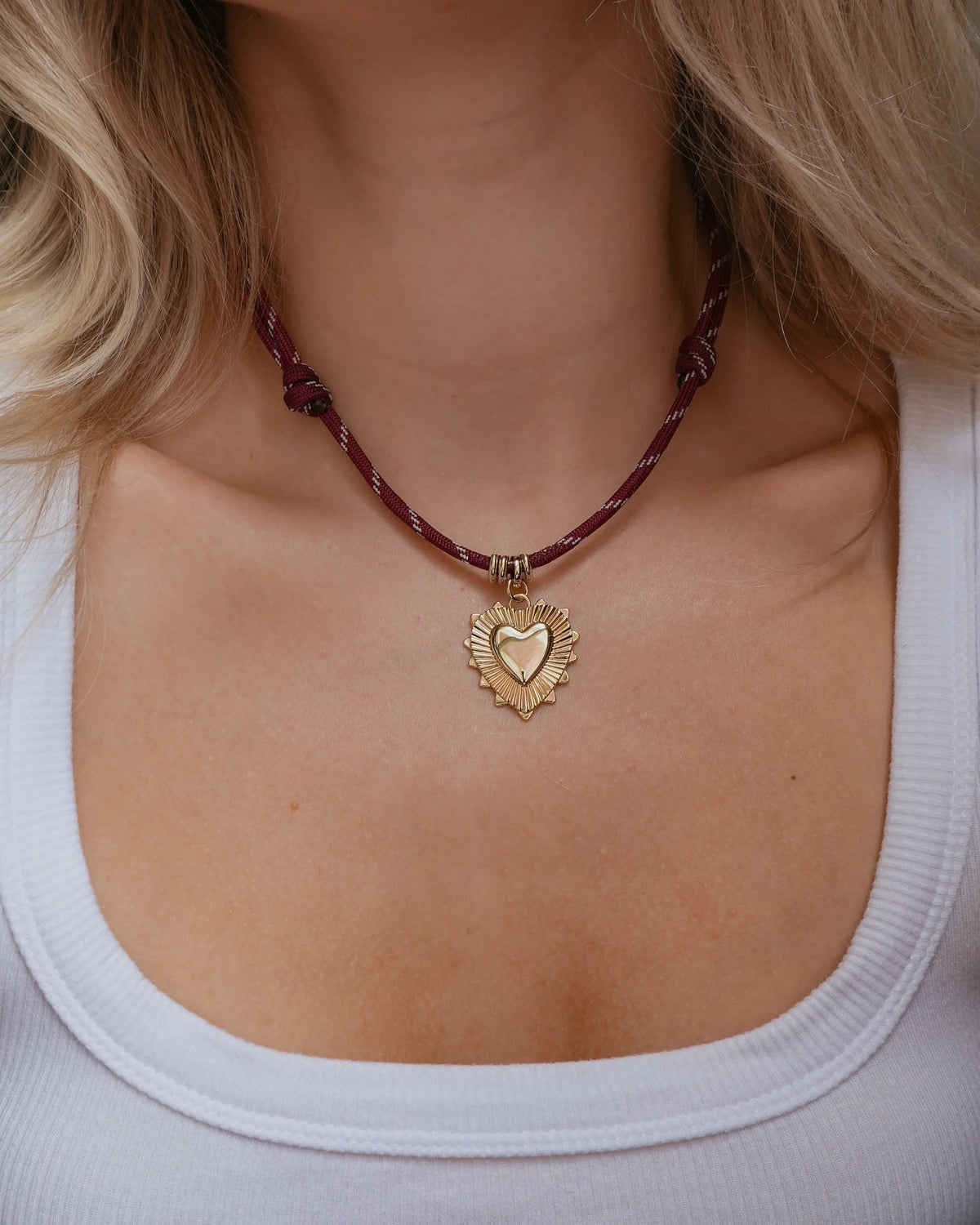 Tommy Cord Necklace - Merlot
