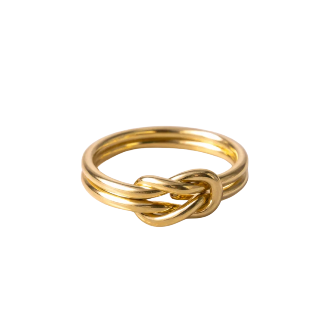 Gold Infinity Scarf Ring