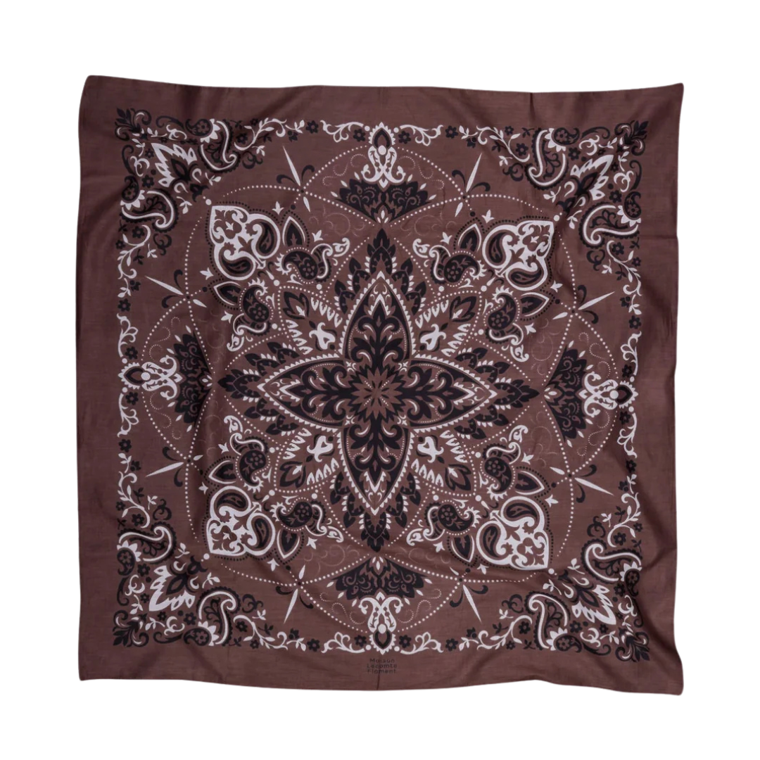 Chocolate Bandana Scarf