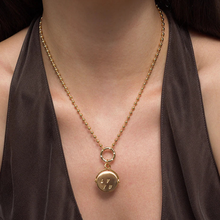 Soren Ball Charm Clip Necklace