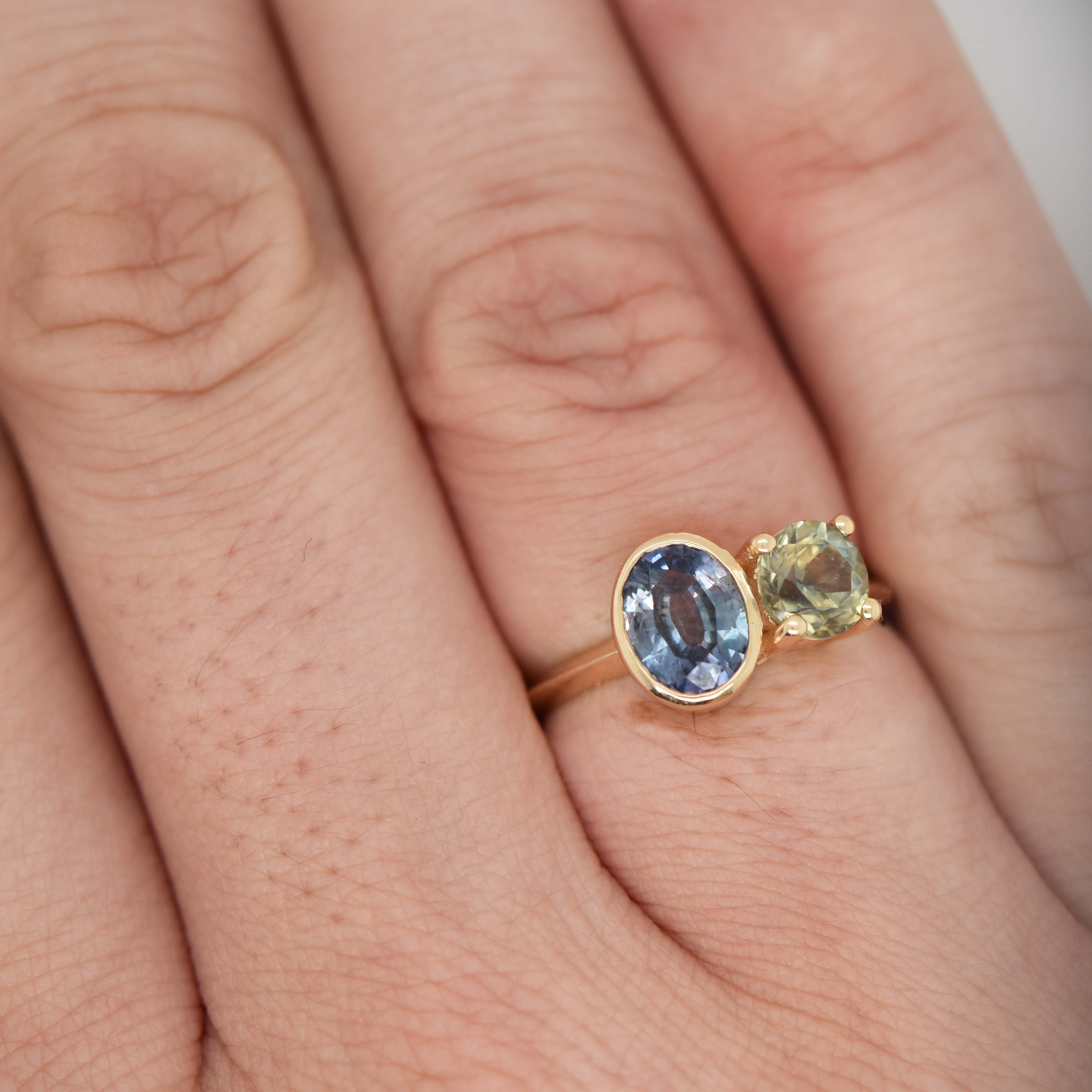 Montana Sapphire Toi-et-Moi Ring