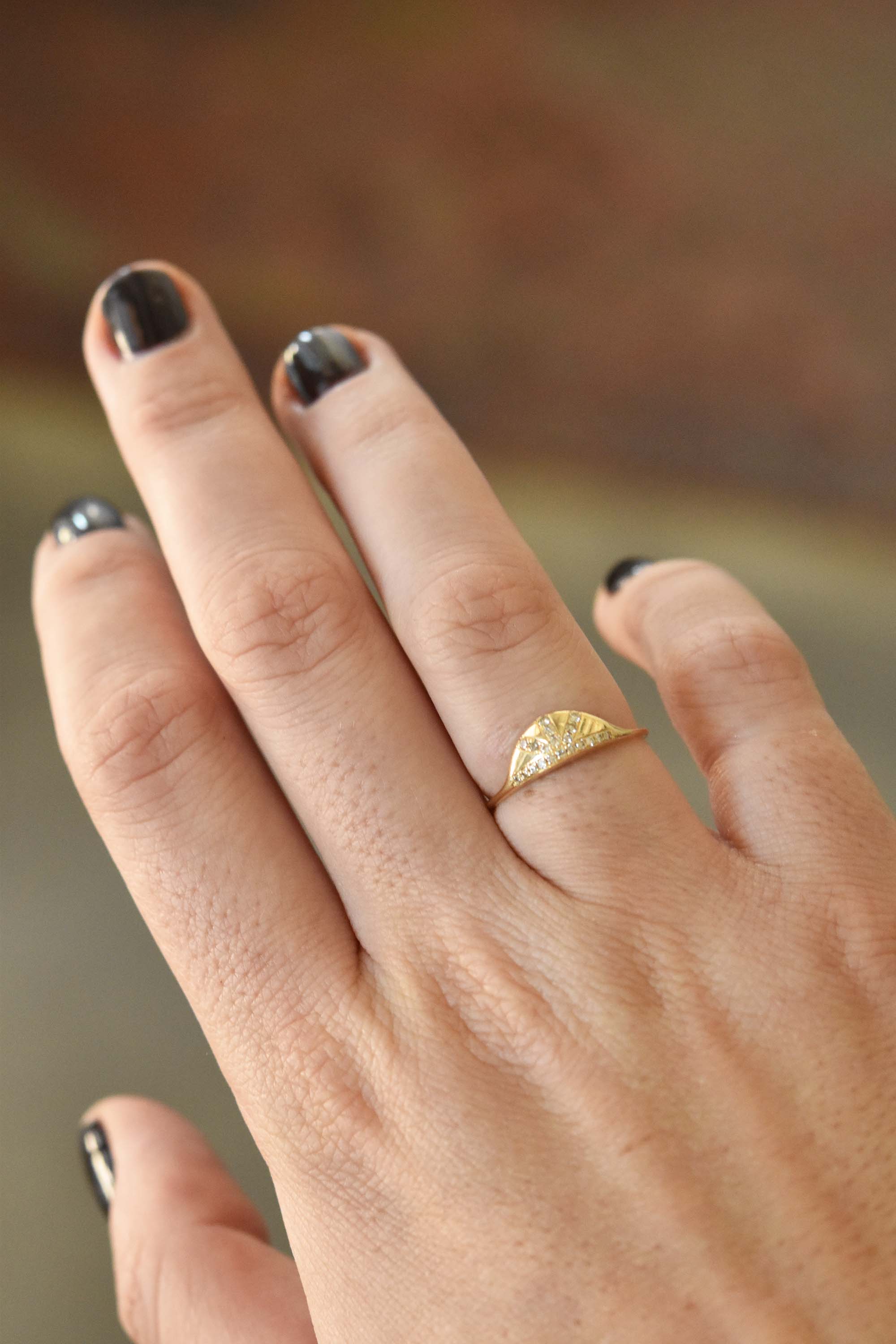 Pavé Sunrise Ring