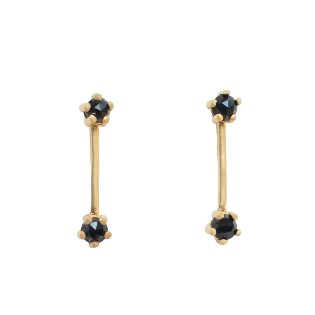 Andy Earrings - Onyx