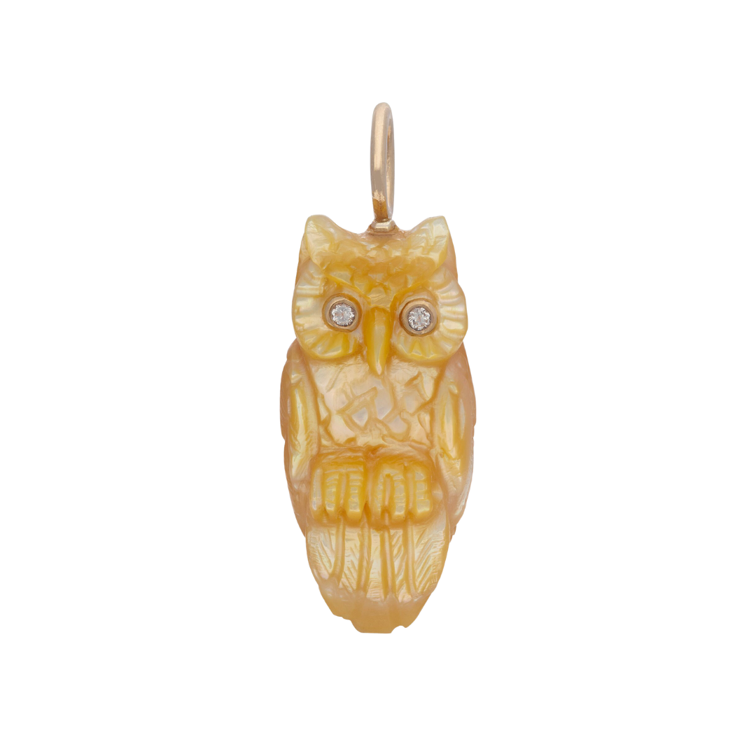 Golden Owl Charm