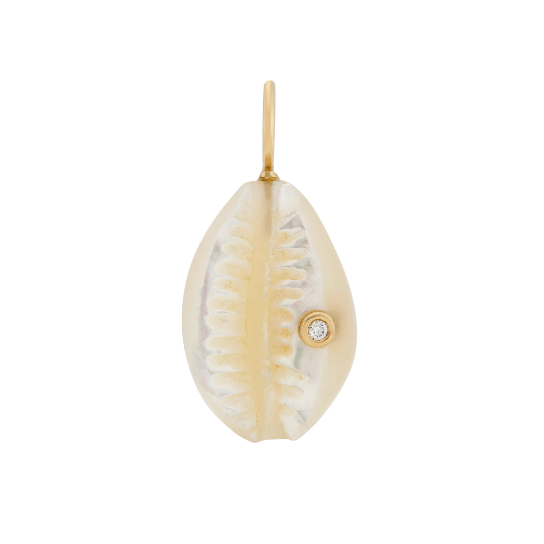 Small Cowrie Shell with Diamond