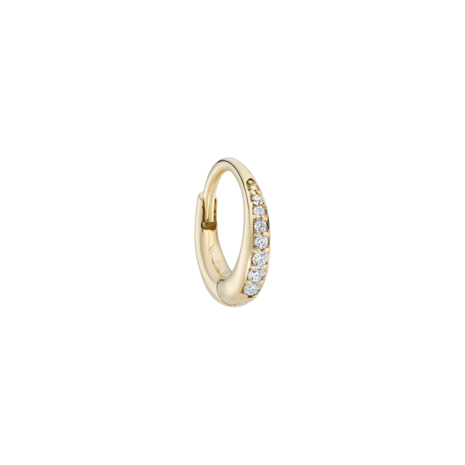 Diamond Dodu Chunky Round Hoop
