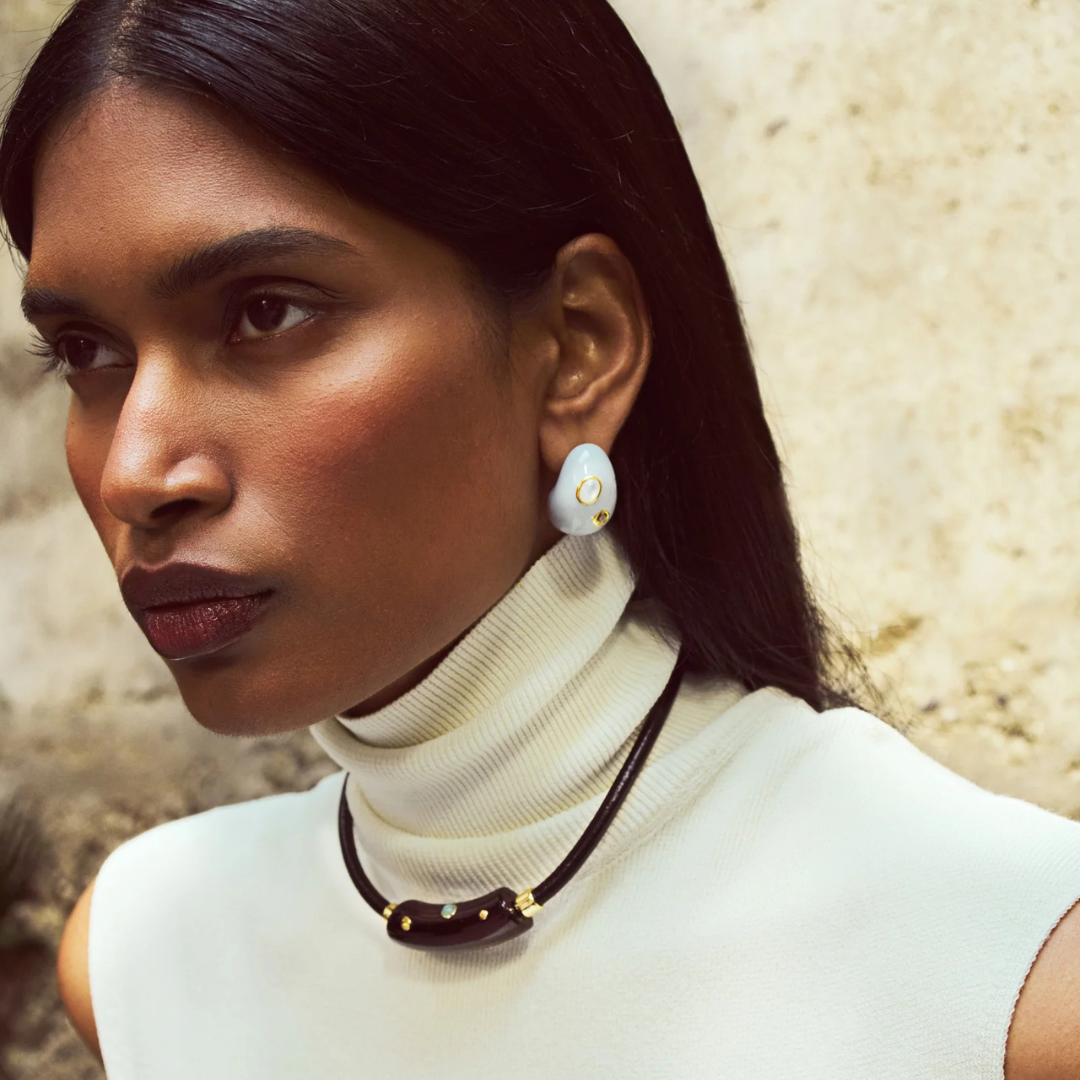 Mini Arp Earrings - Studded Mist