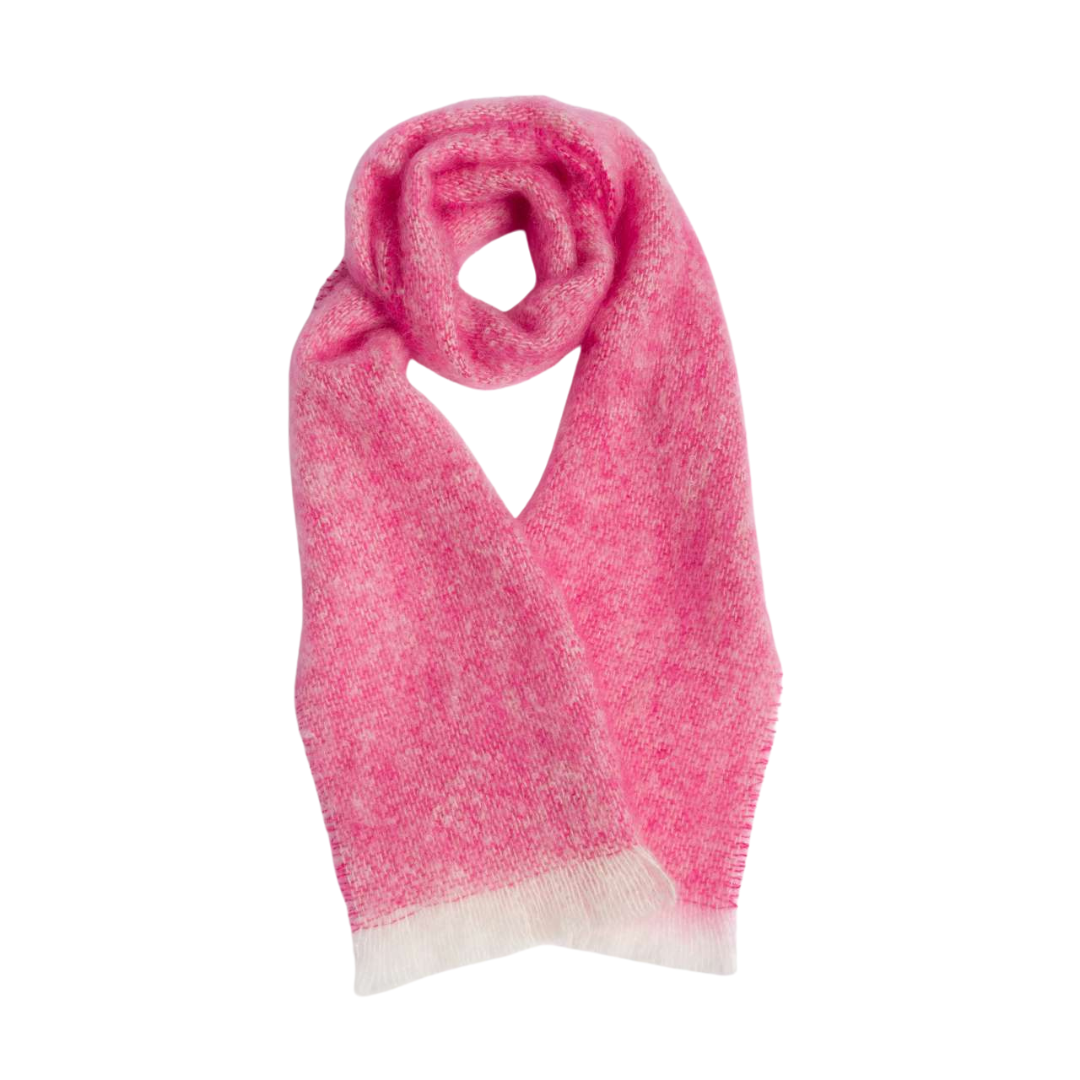 Mooneen Mohair Scarf - Raspberry