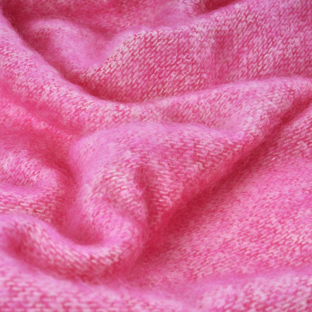 Mooneen Mohair Scarf - Raspberry