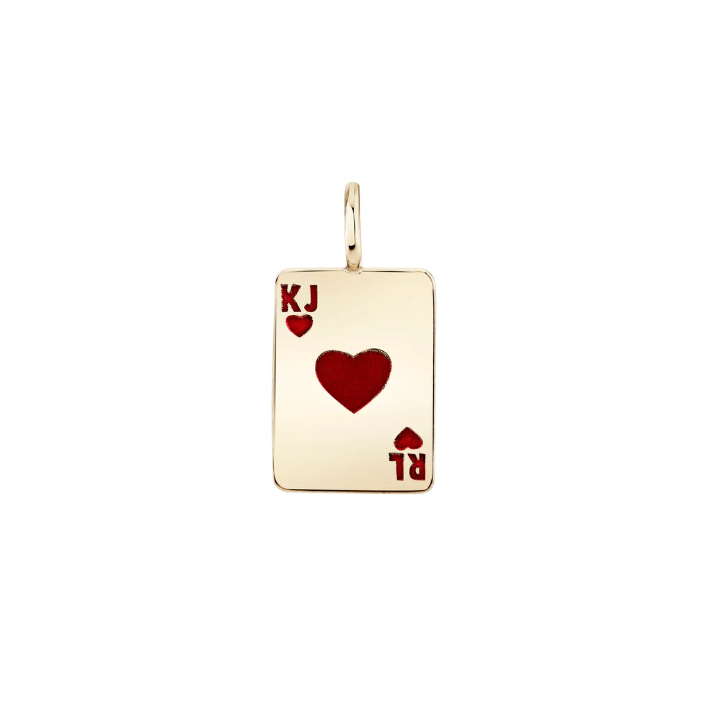 Ace of Hearts Enamel Charm — Customized + Collected Trunk Show