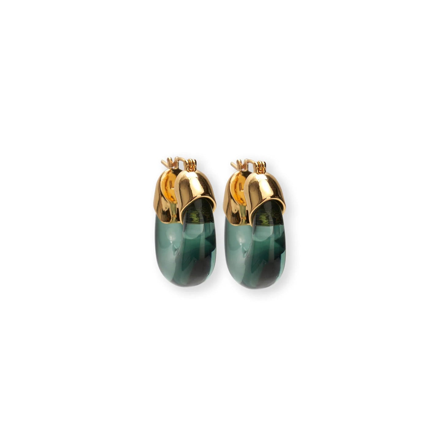 Mini Organic Hoops - Forest — Lizzie Fortunato Demi-Fine Trunk Show