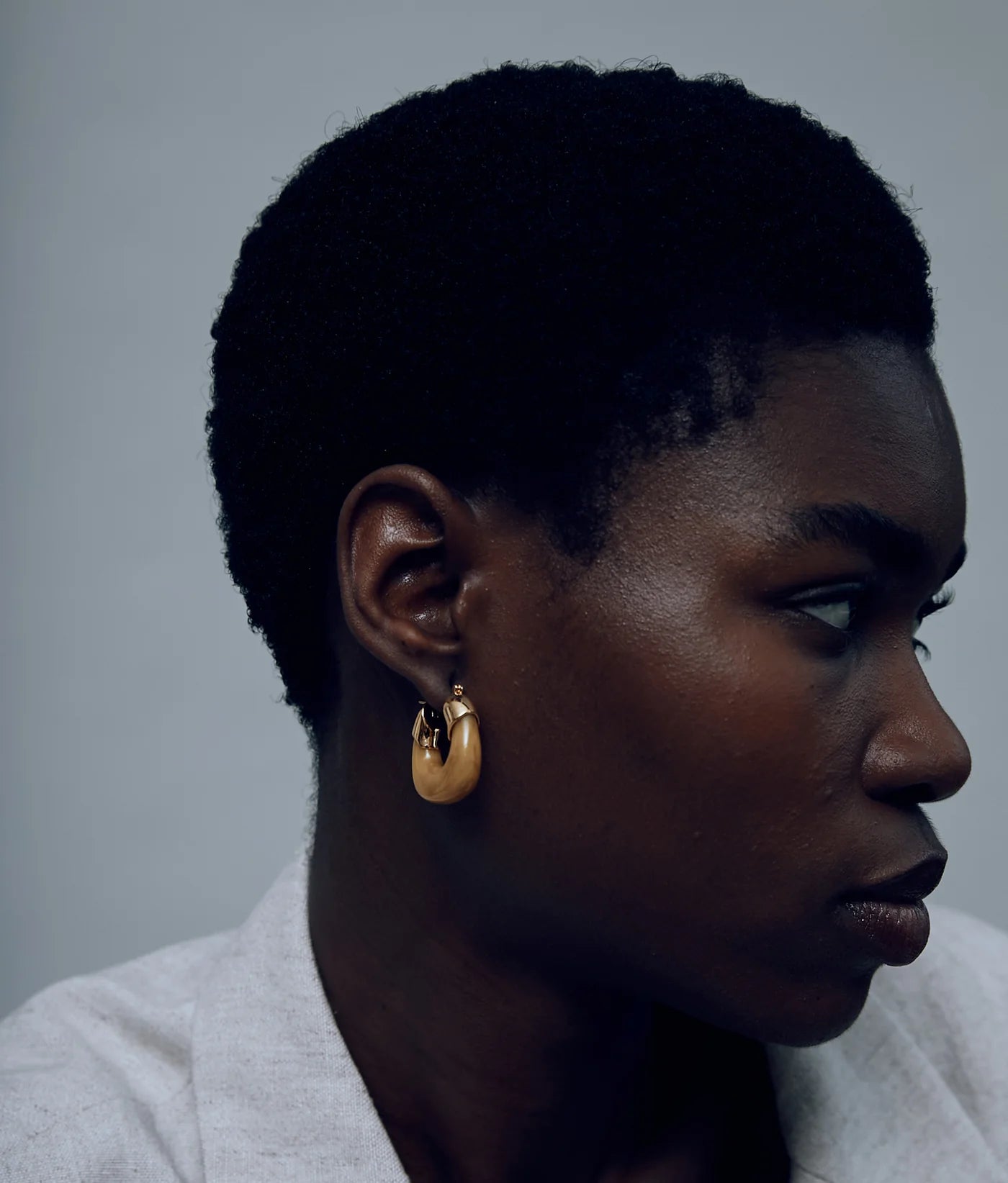 Mini Organic Hoops in Mocha — Lizzie Fortunato Demi-Fine Trunk Show