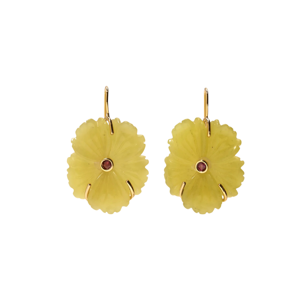 New Bloom Earrings - Canary — Lizzie Fortunato Demi-Fine Trunk Show