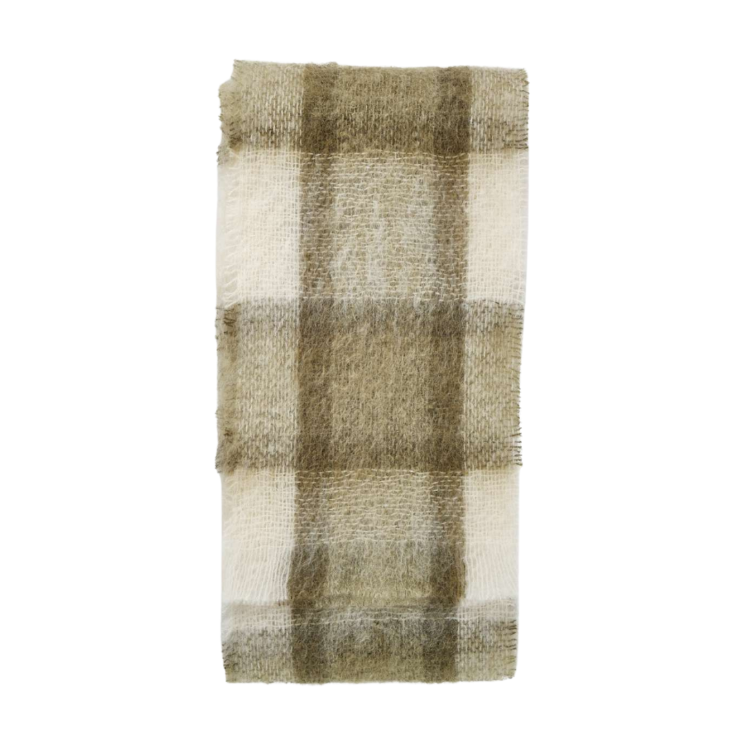 Drumin Mohair Scarf - Olive