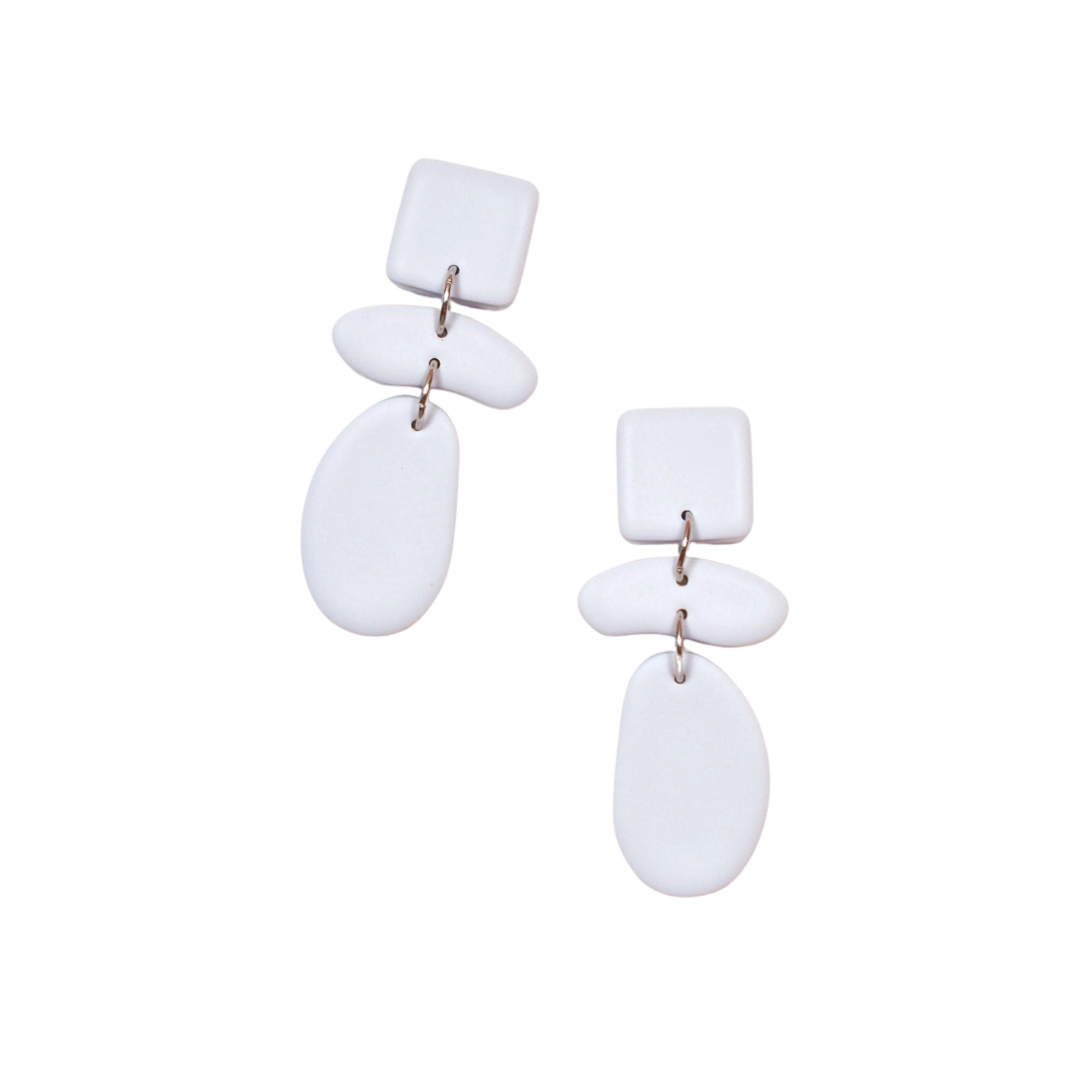 Organic Shape Dangles - Pale Periwinkle