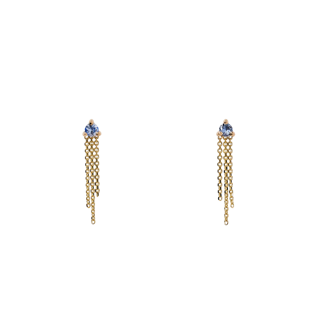 Blue Sapphire Mist Earrings