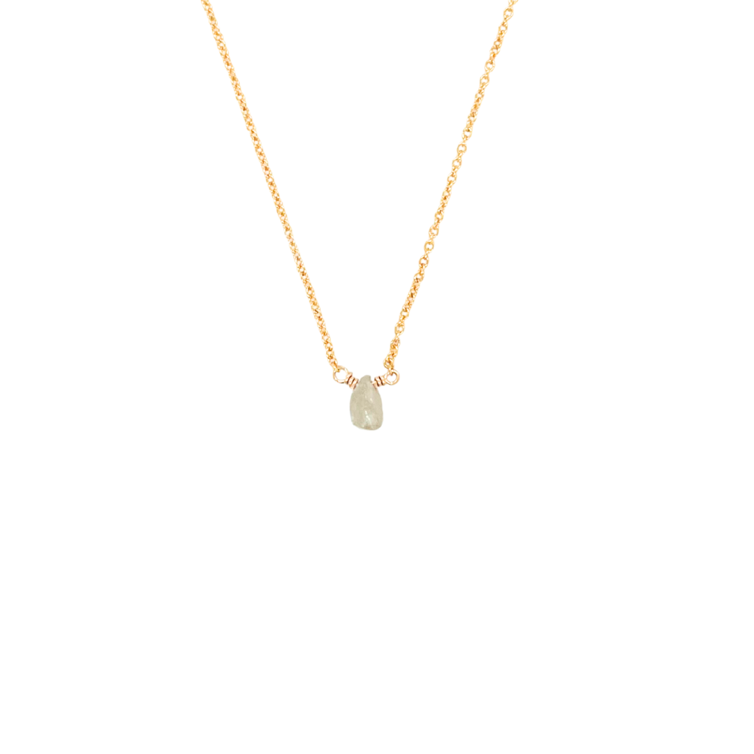 Zircon Mini Drop Necklace