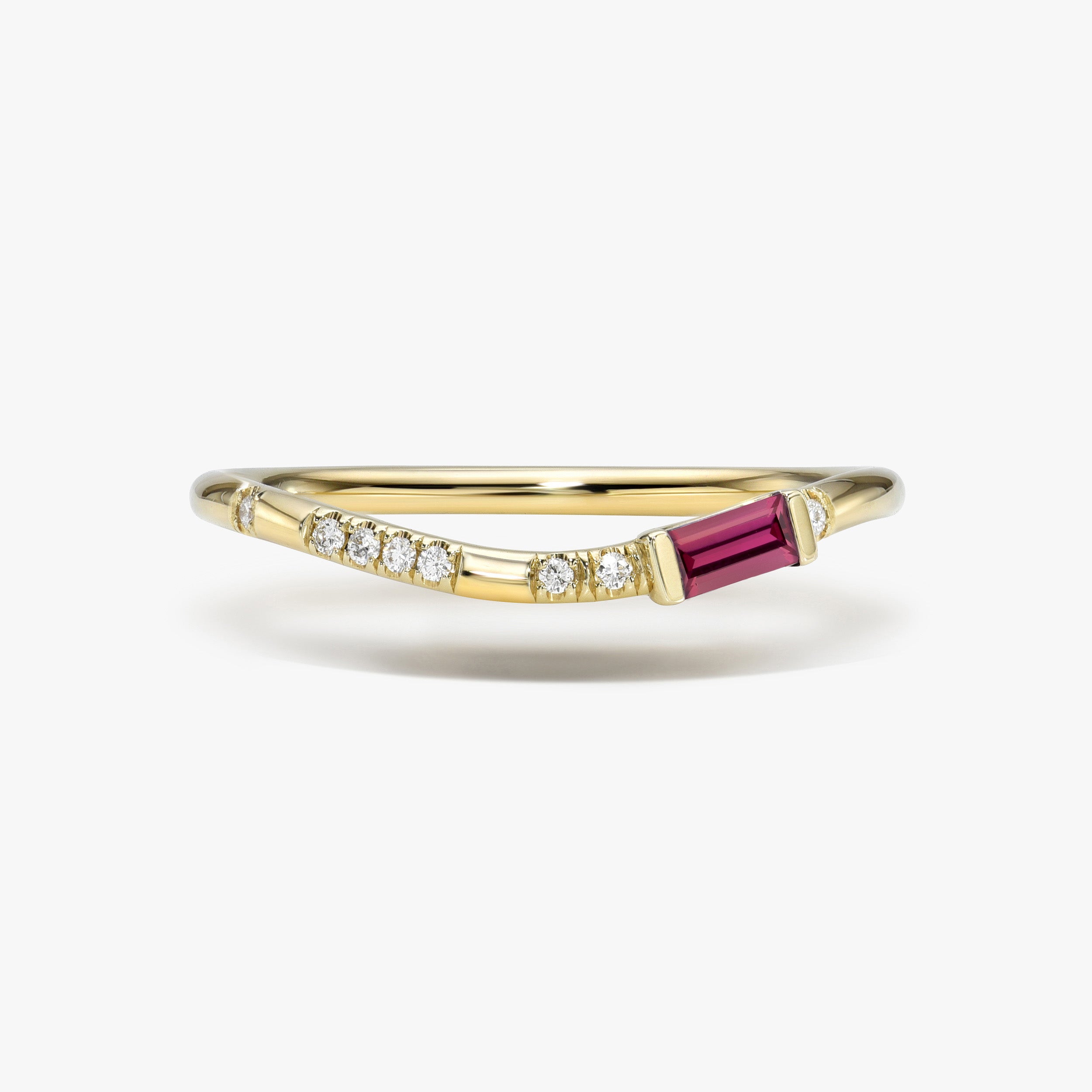 Pleiades Ellipse Birthstone Ring