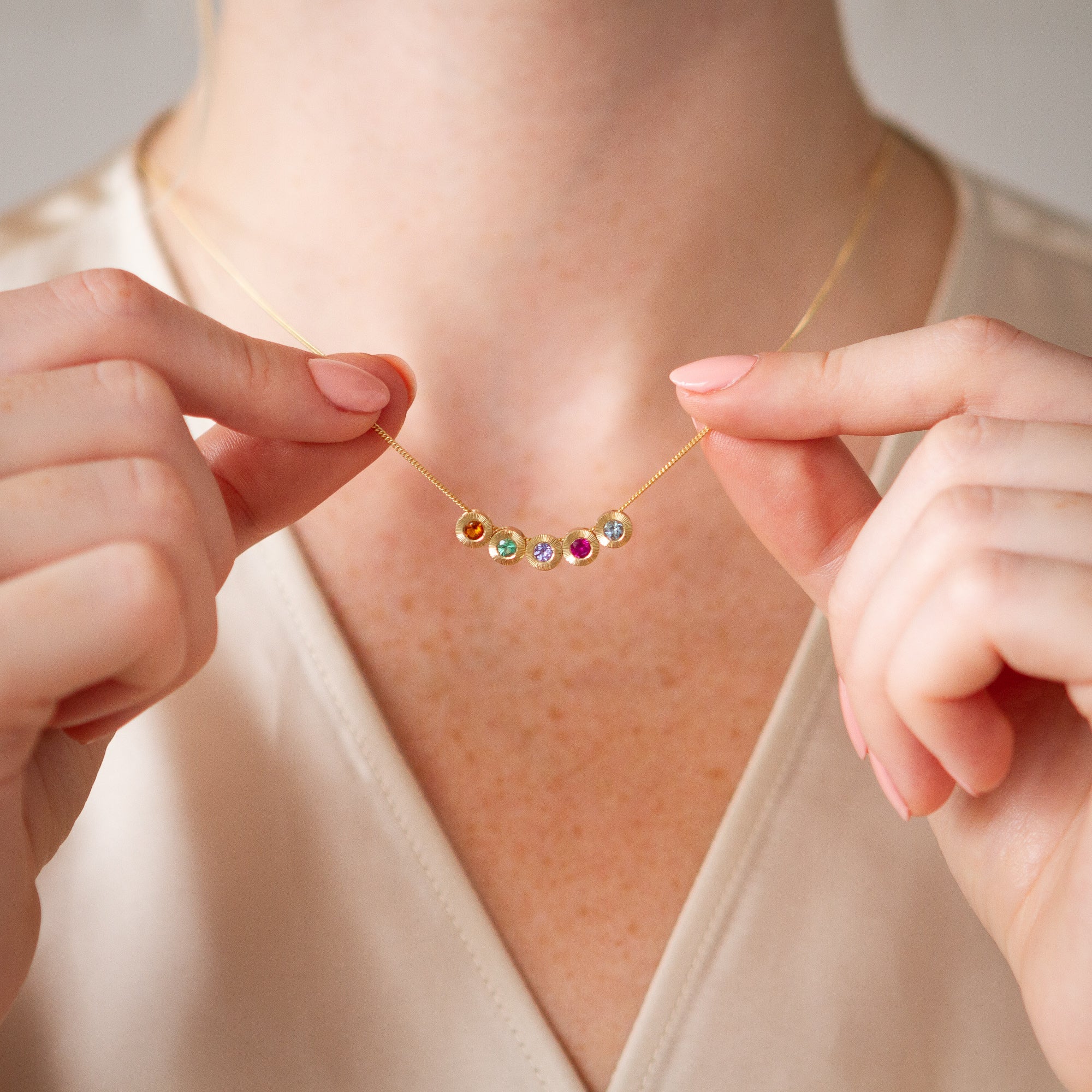 Small Aurora Aquamarine Pendant